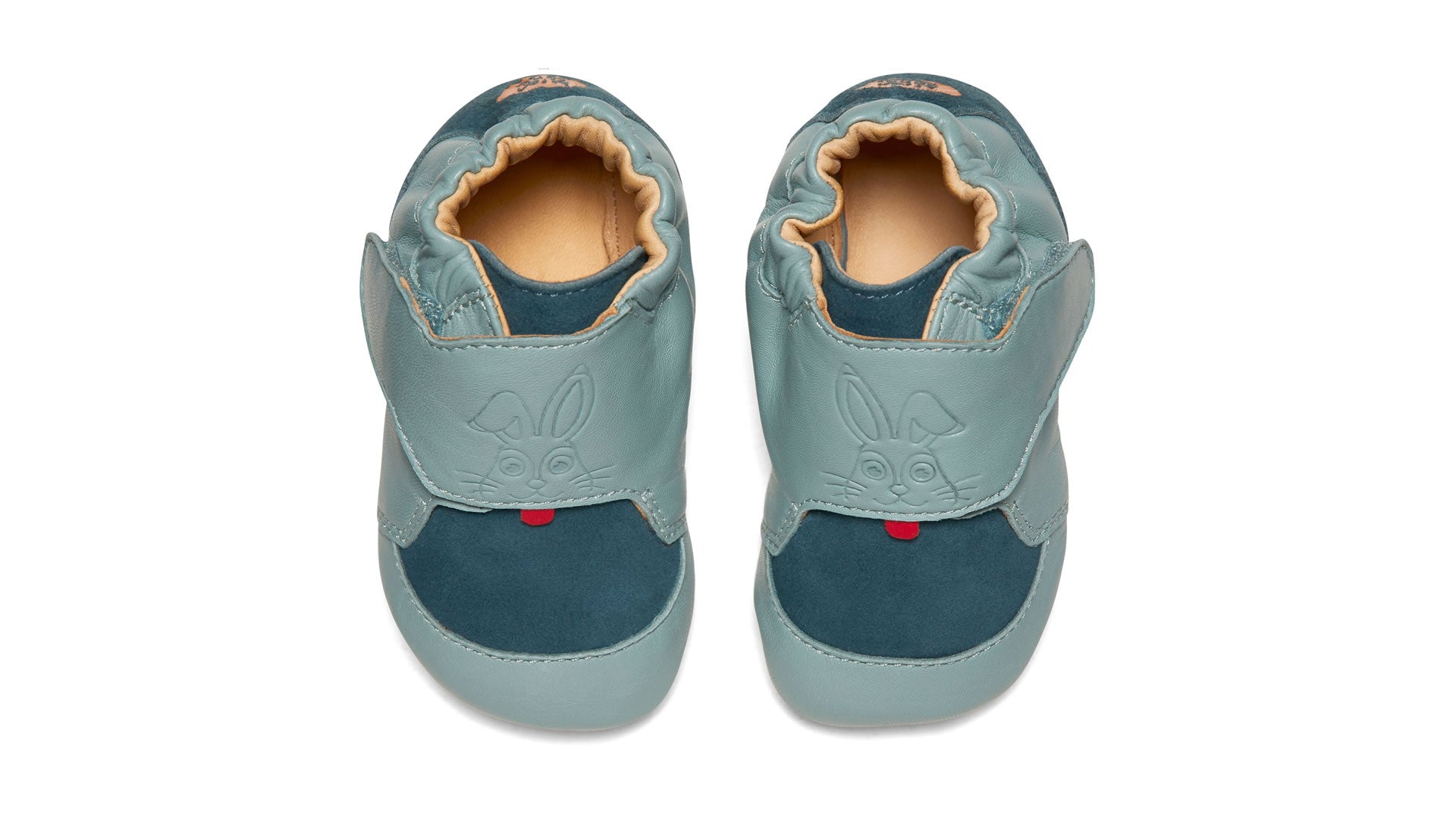 Dětské barefoot capáčky Affenzahn Crawling Shoe Leather Crawly Bunny
 pohled shora