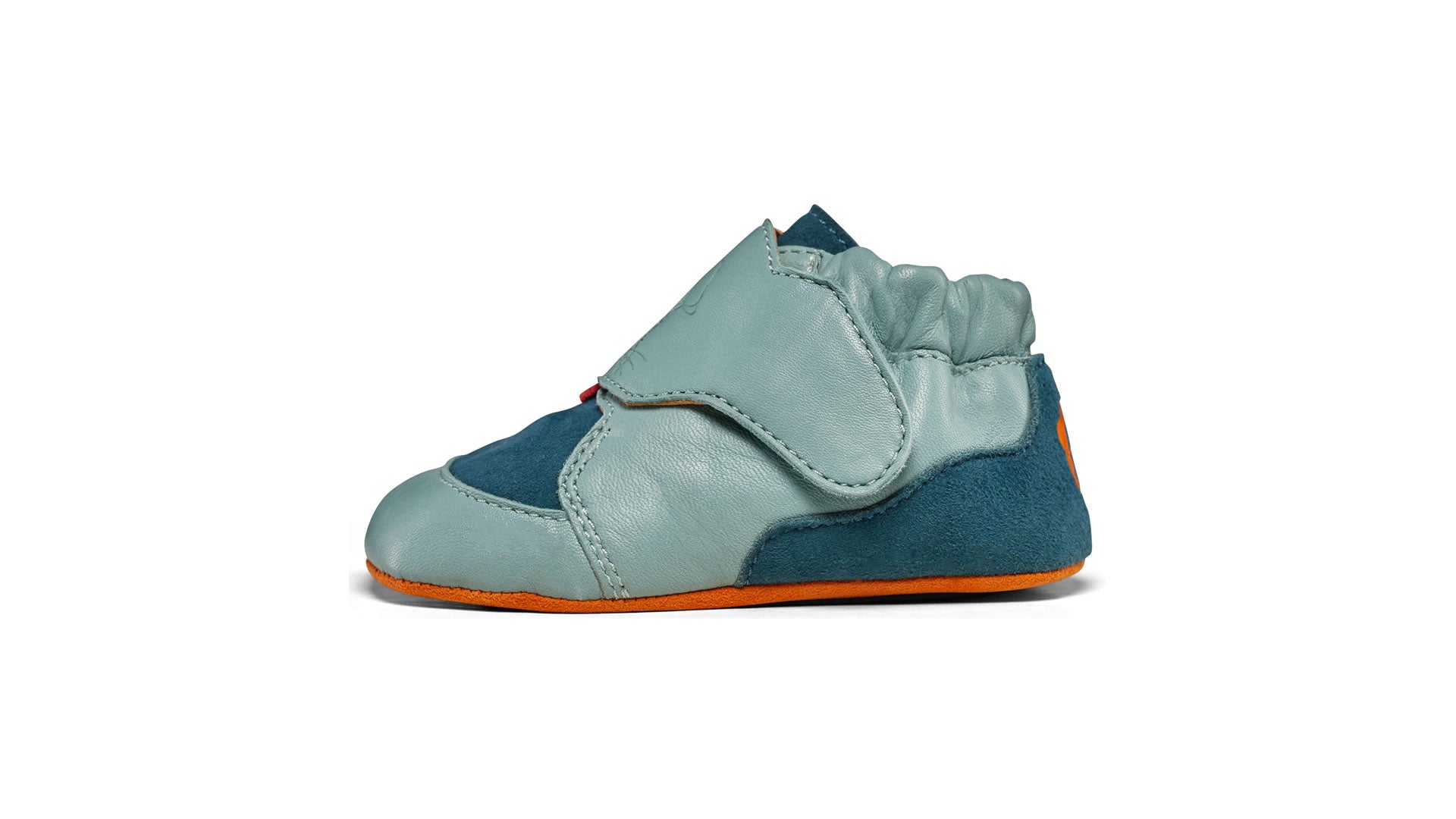 Dětské barefoot capáčky Affenzahn Crawling Shoe Leather Crawly Bunny
 pohled zleva