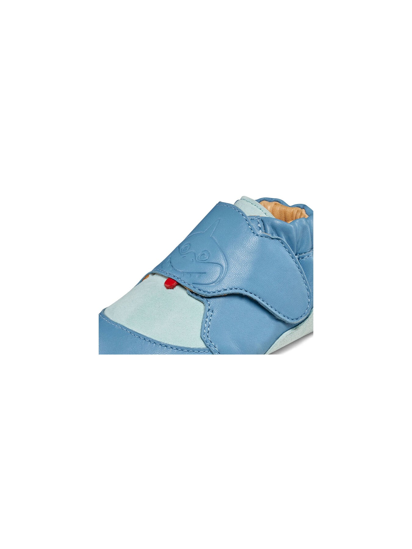 Zapato de gateo Affenzahn de cuero Crawly - Tiburón