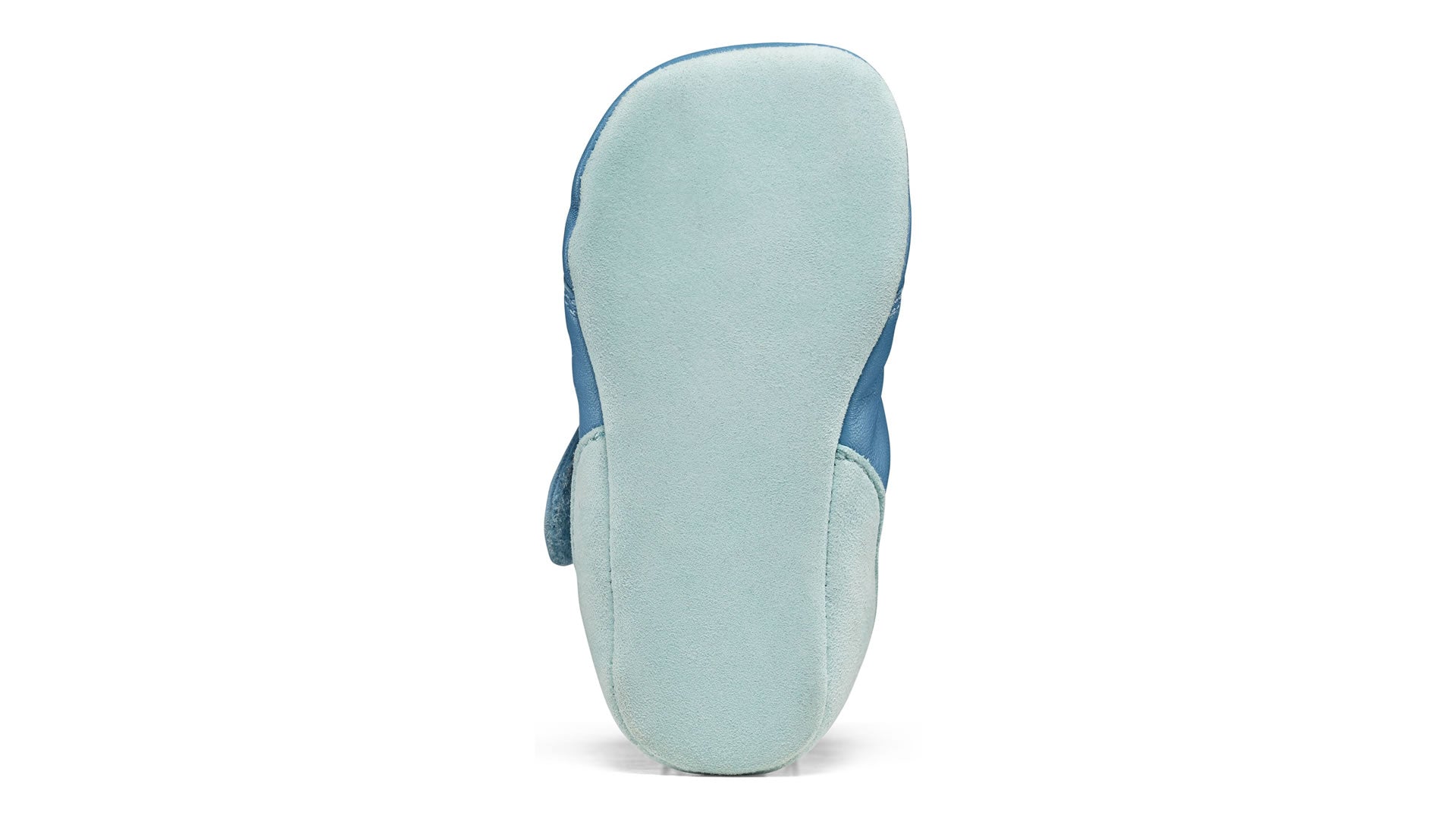 Dětské barefoot capáčky Affenzahn Crawling Shoe Leather Crawly Shark
modré detail podrážky