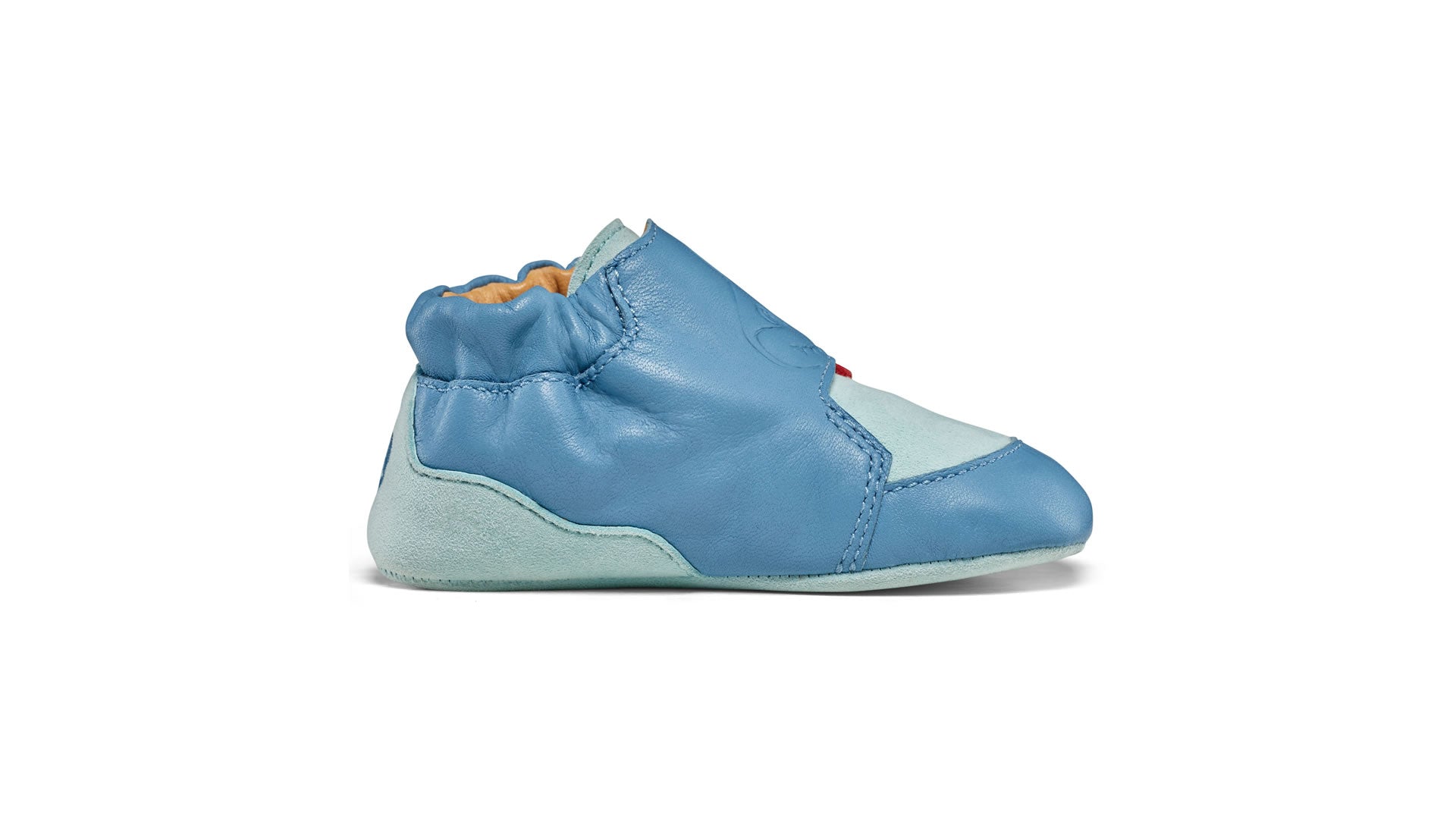 Dětské barefoot capáčky Affenzahn Crawling Shoe Leather Crawly Shark
modré pohled na vnitřní stranu