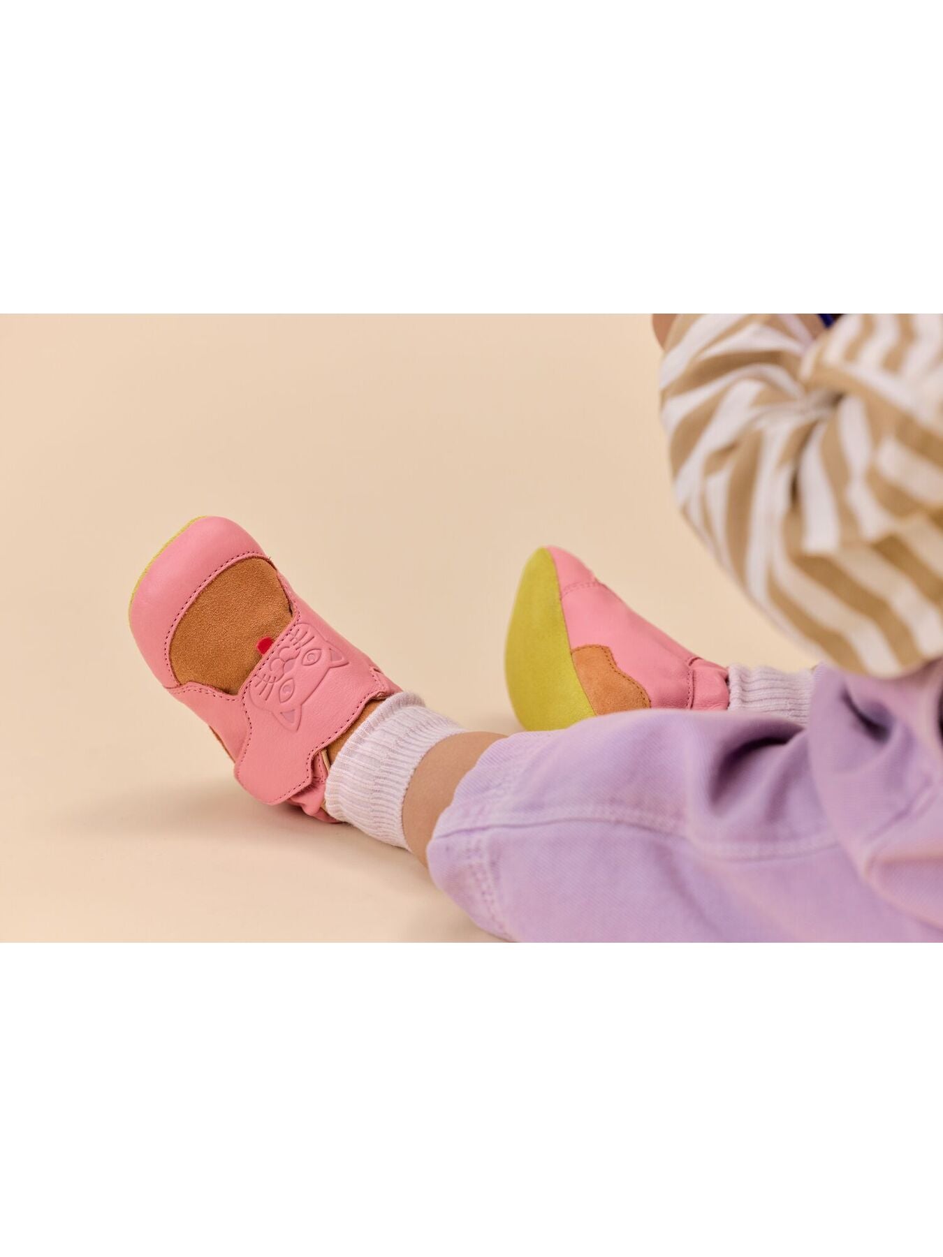 Affenzahn Crawling Shoe Leather Crawly - Cat