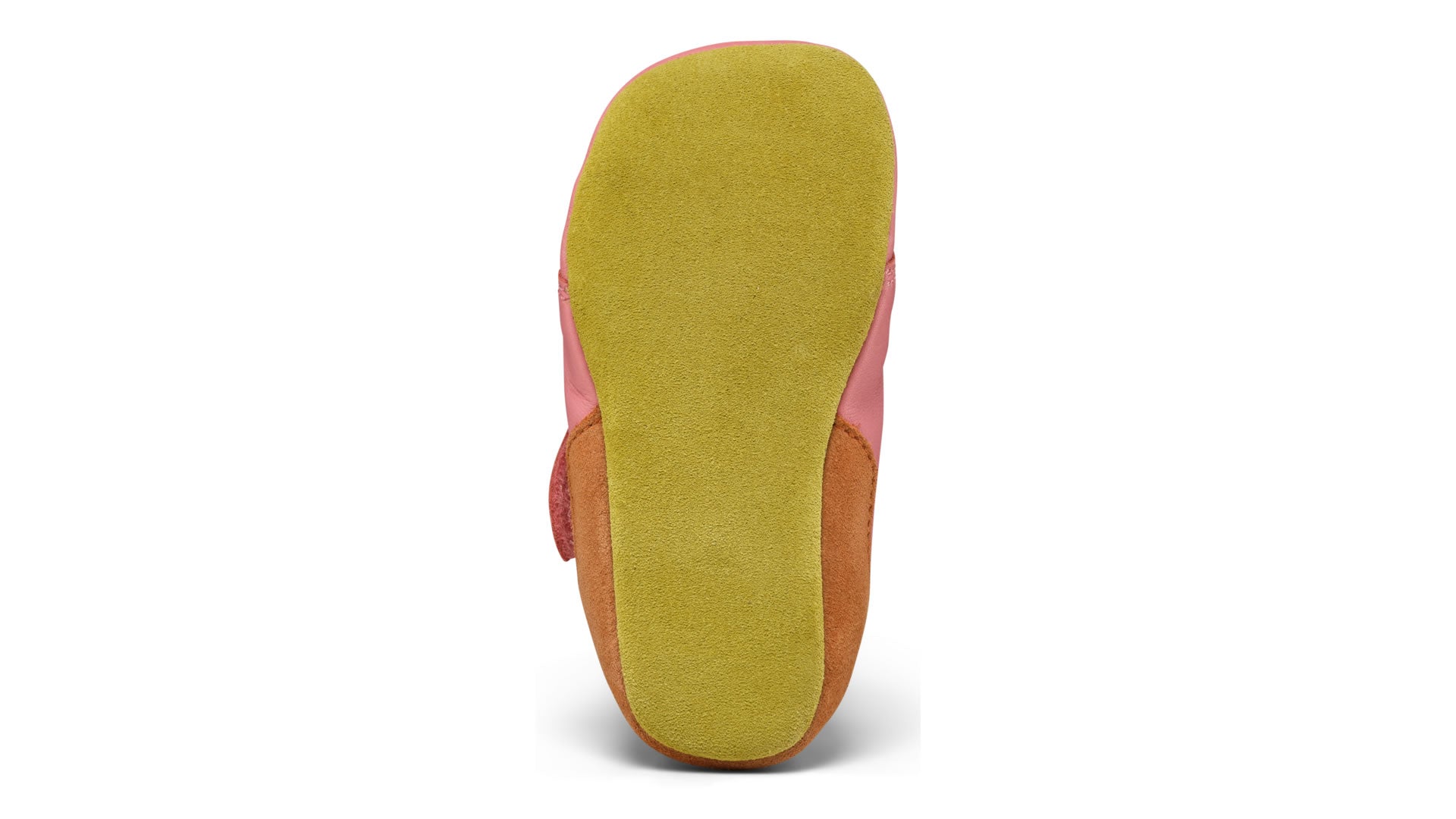 Dětské barefoot capáčky Affenzahn Crawling Shoe Leather Crawly Cat růžové pohled na podrážku