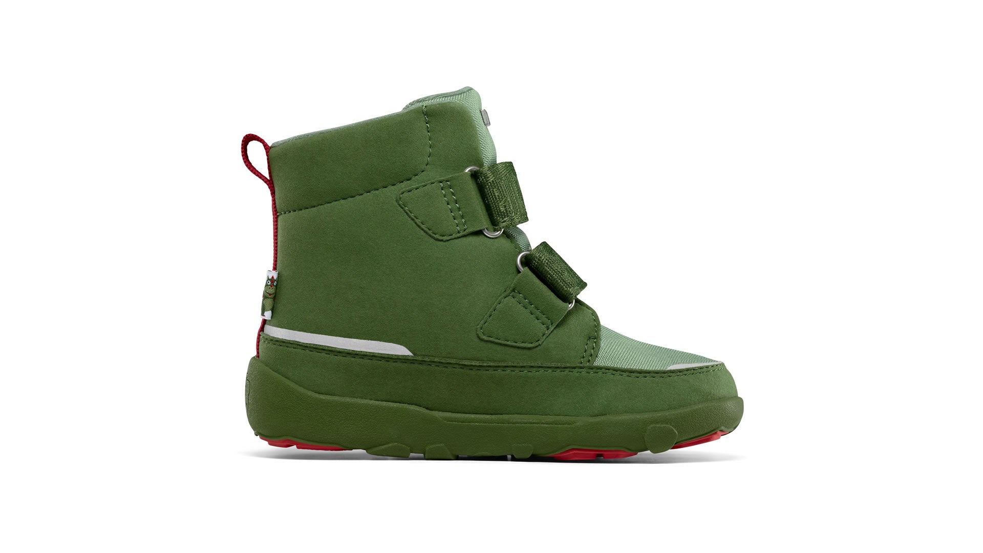 Dětské barefoot boty Affenzahn Mid Boot Vegan Comfy - Dragon zelené vnitřní strana