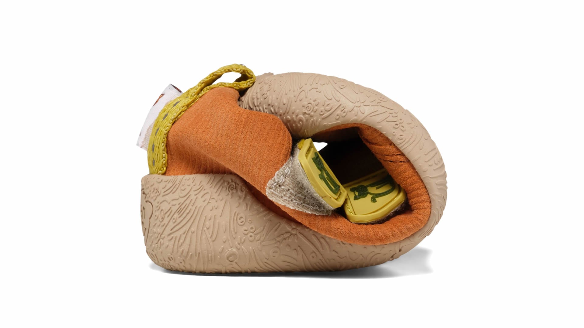 Affenzahn Prewalker Leather Walky - Cat žluté, béžové a hnědé barefoot boty s flexibilní podrážkou a širokou špičkou