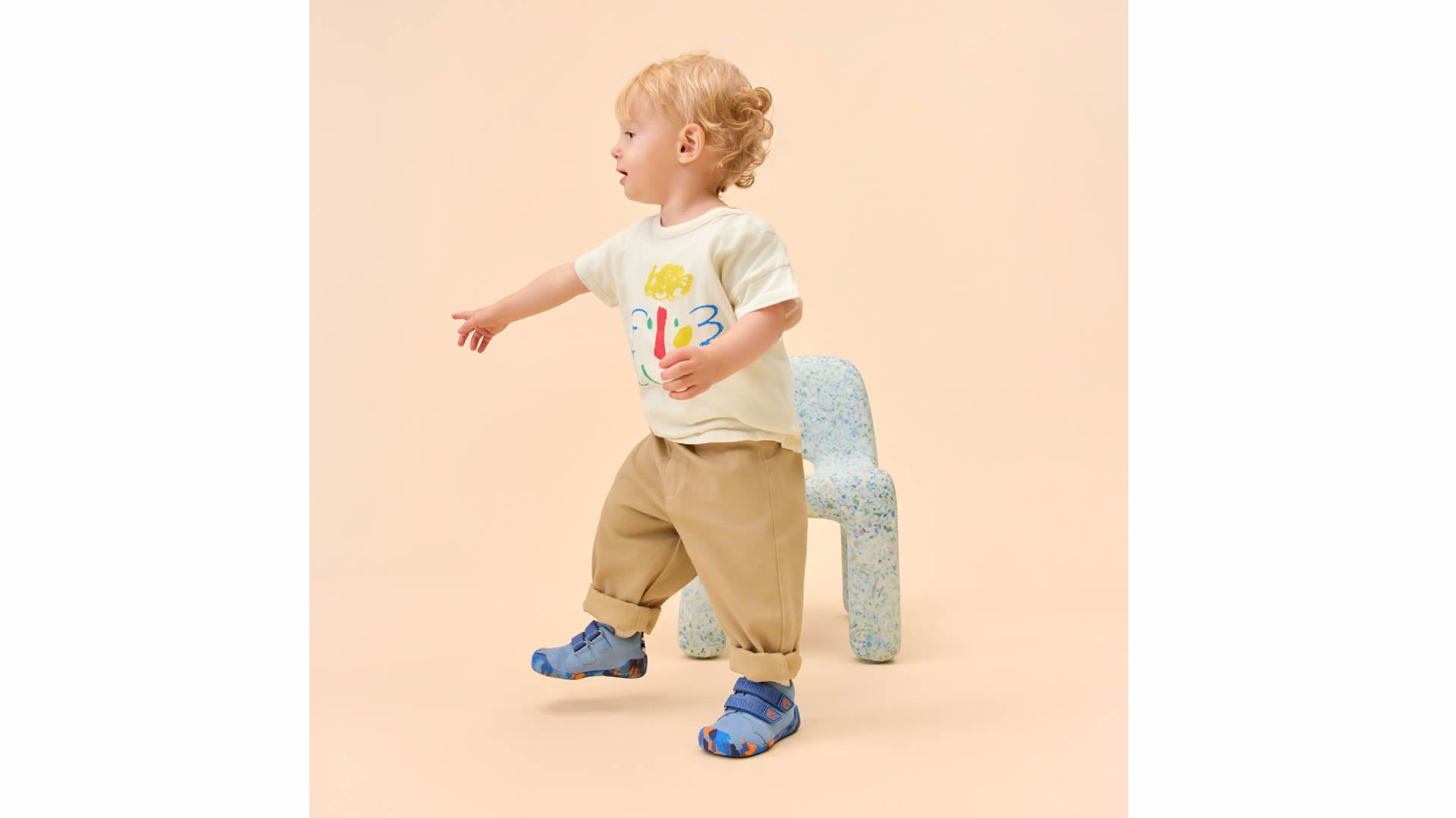 Affenzahn Prewalker Leather Walky - Elephant modré barefoot boty z kaučuku, semiše a kůže pro zdravý vývoj chodidla.