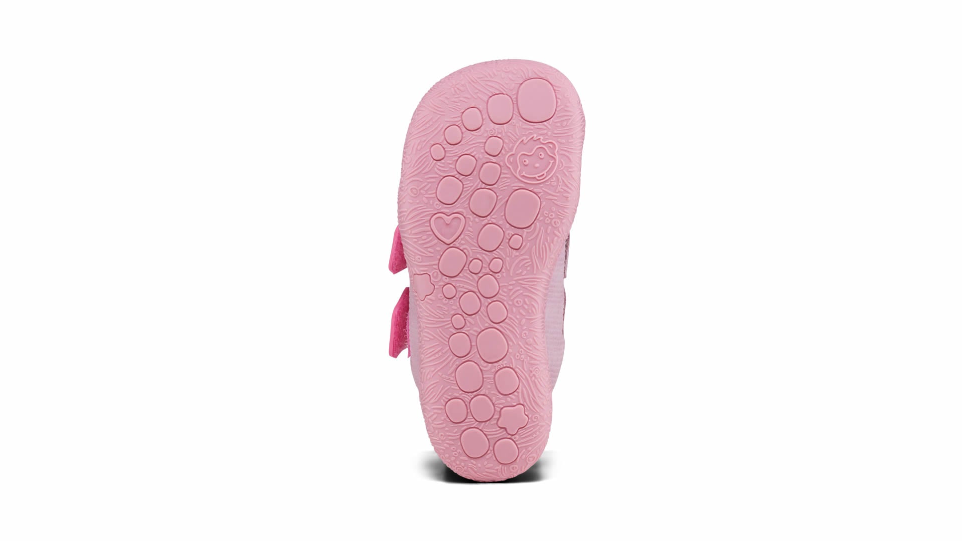Affenzahn Prewalker Leather Walky - Unicorn dětská barefoot bota s růžovou flexibilní podrážkou pro zdravý vývoj chodidla