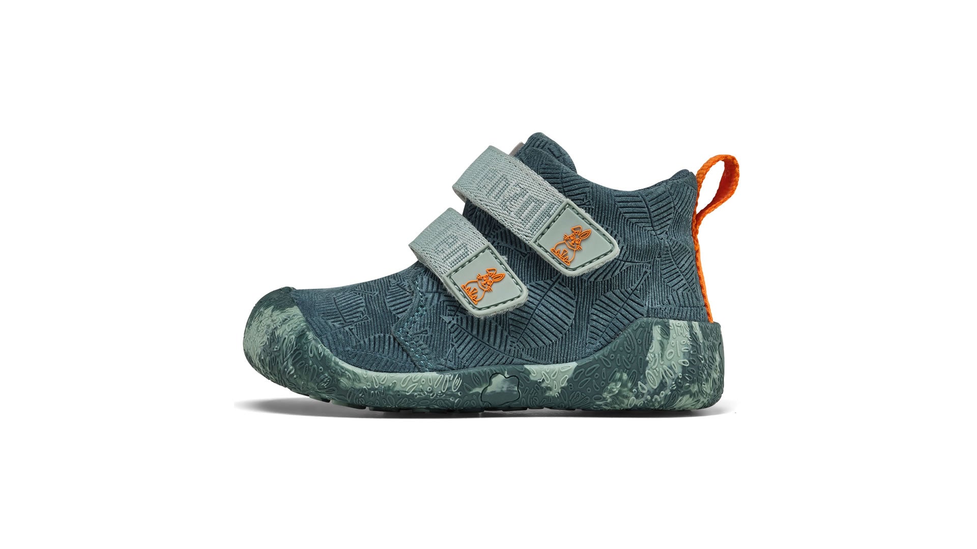 Dětské barefoot boty Affenzahn Prewalker Lowboot Leather Talky Bunny
 zelené pohled zleva