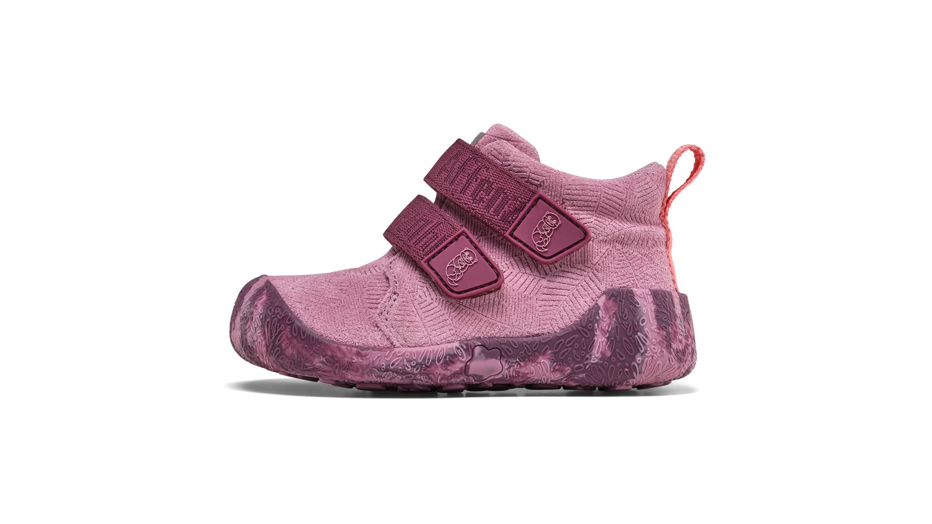 Dětské barefoot boty Affenzahn Prewalker Lowboot Leather Talky Otter
 růžové pohled zleva