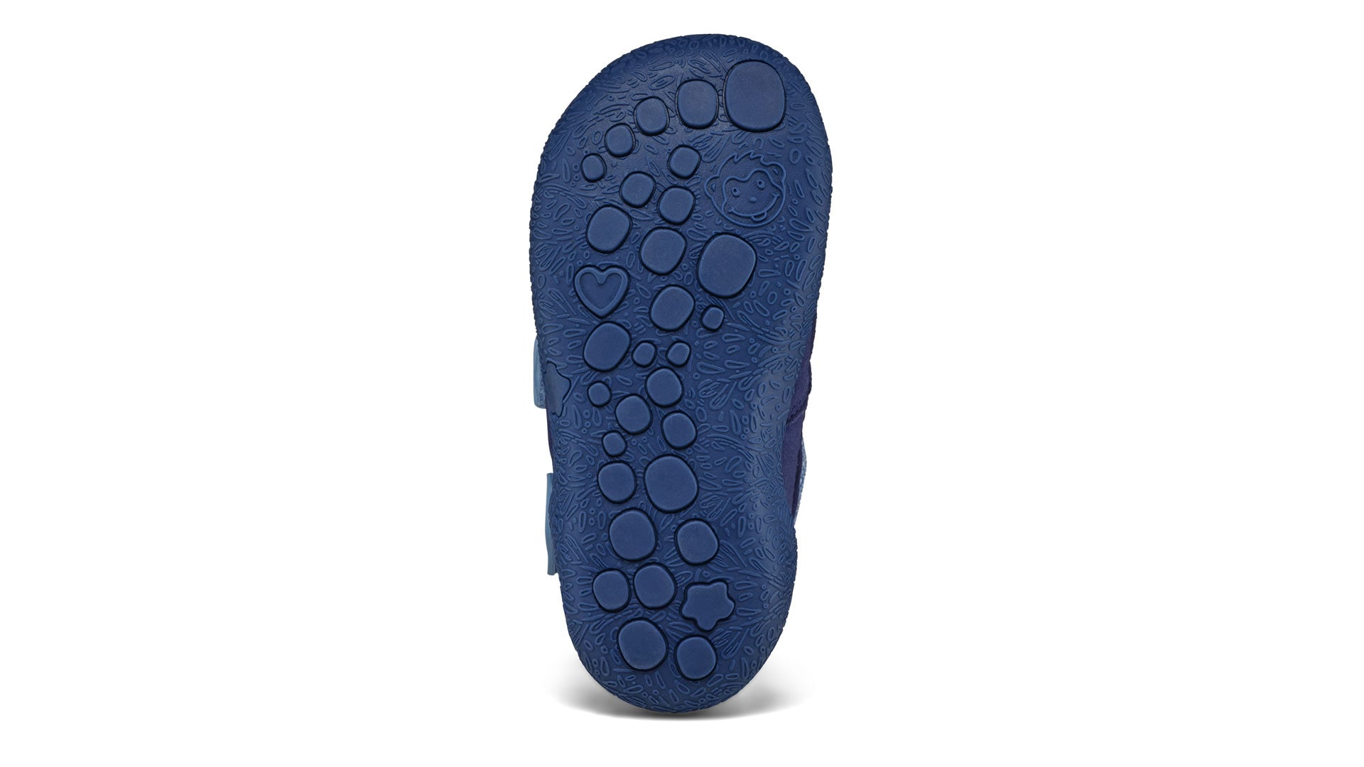 Dětské barefoot boty Affenzahn Prewalker Midboot Vegan Snuggy - Elephant modré podrážka