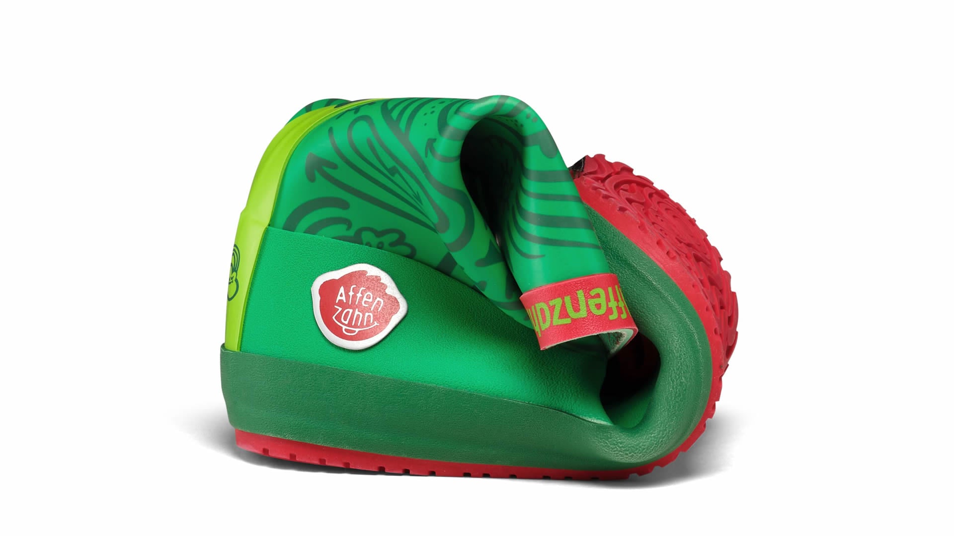 Affenzahn Rainboot Vegan Plashy - Frog voděodolné barefoot boty se širokou špičkou a flexibilní podrážkou z kaučuku a gumy