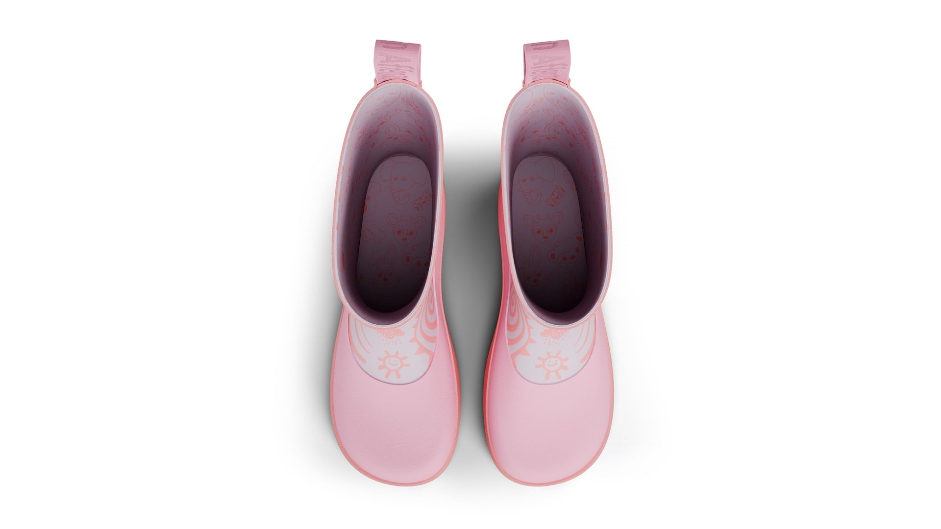 Affenzahn Rainboot Vegan Plashy - Unicorn růžové barefoot boty s flexibilní podrážkou a širokou špičkou
