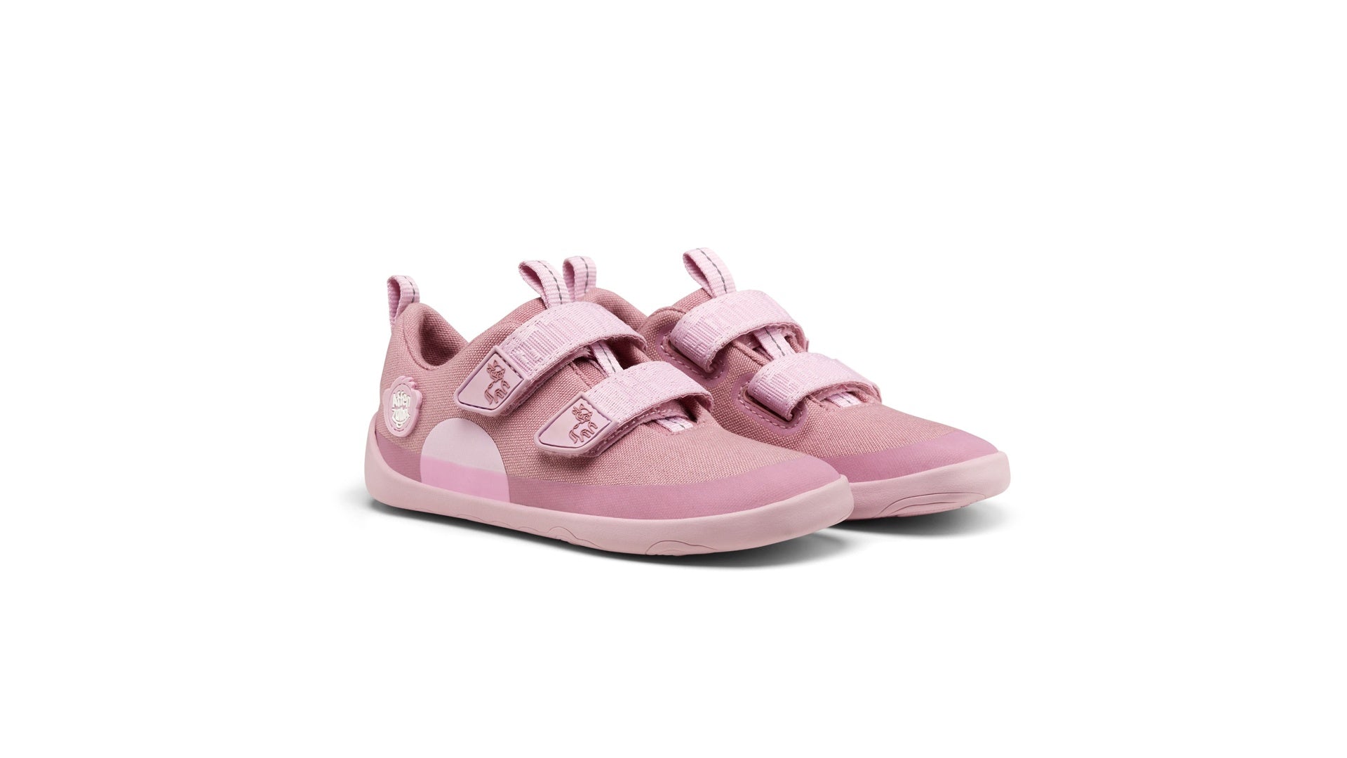 Affenzahn Sneaker Cotton Happy - Unicorn růžové barefoot boty pro děti z bavlny a gumy se širokou špičkou