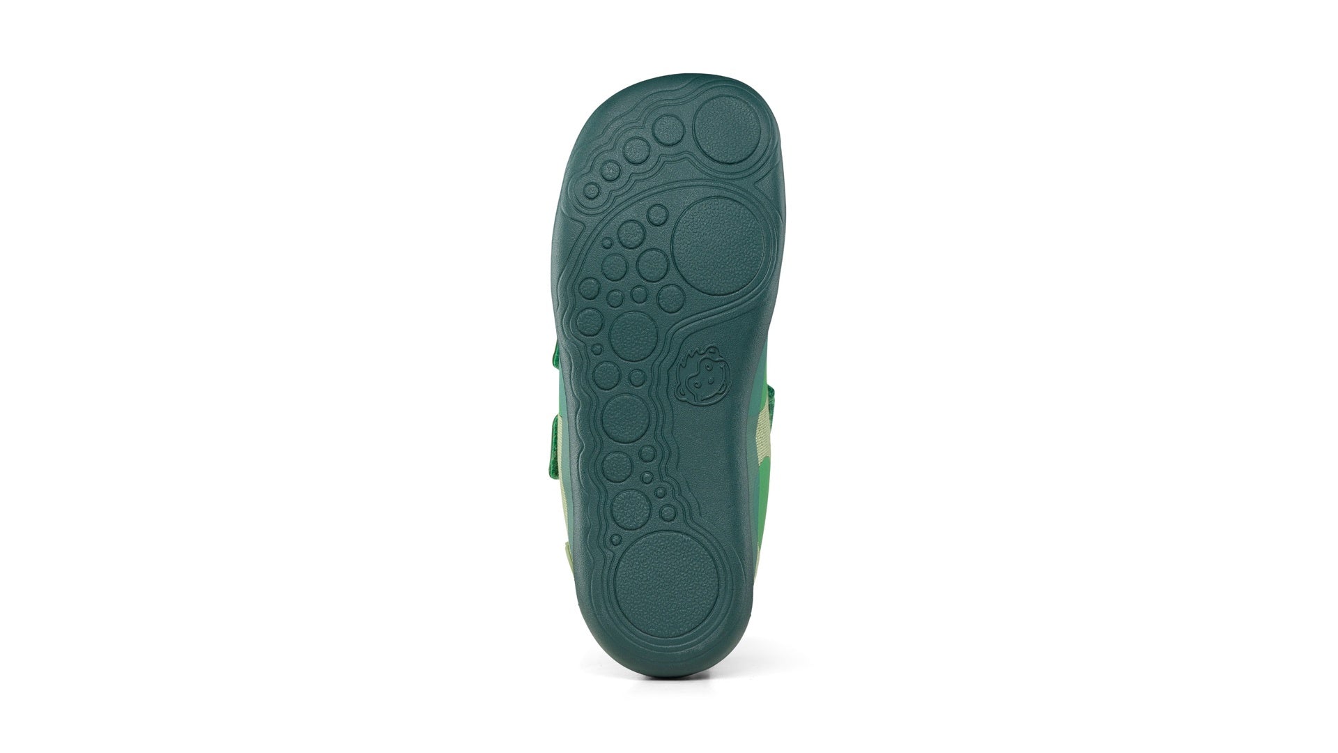 Affenzahn Sneaker Cotton Lucky - Frog zelená dětská barefoot bota s flexibilní gumovou podrážkou pro zdravý vývoj chodidla