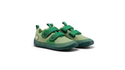Affenzahn Sneaker Cotton Lucky - Frog zelené barefoot tenisky s bavlněným materiálem pro děti