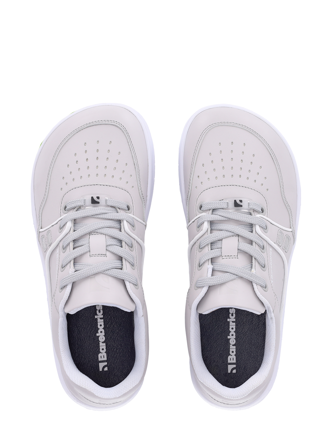 Barefoot boty Barebarics Arise - Light Grey šedé s bílou podrážkou shora