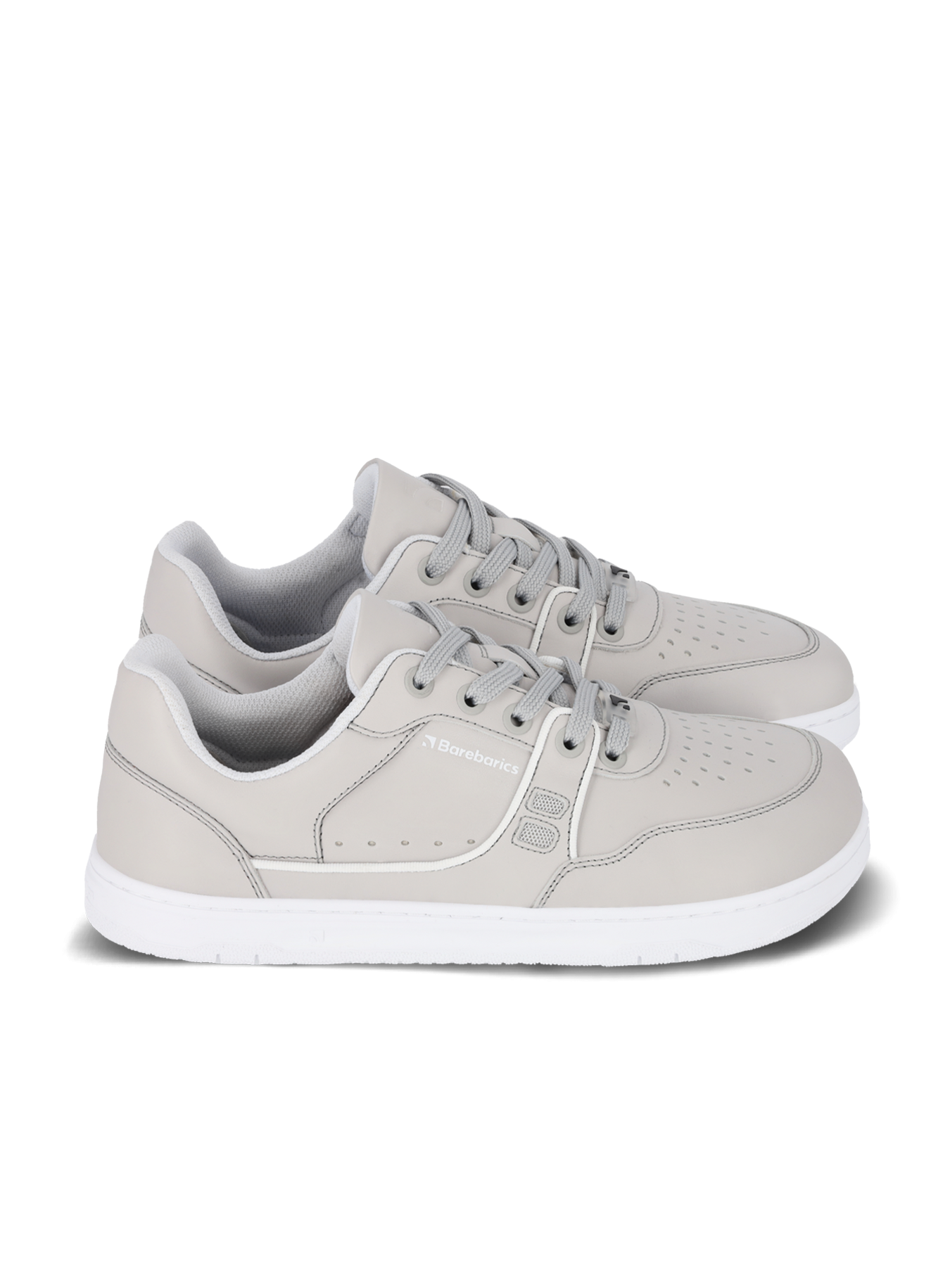 Barefoot boty Barebarics Arise - Light Grey šedé s bílou podrážkou zprava