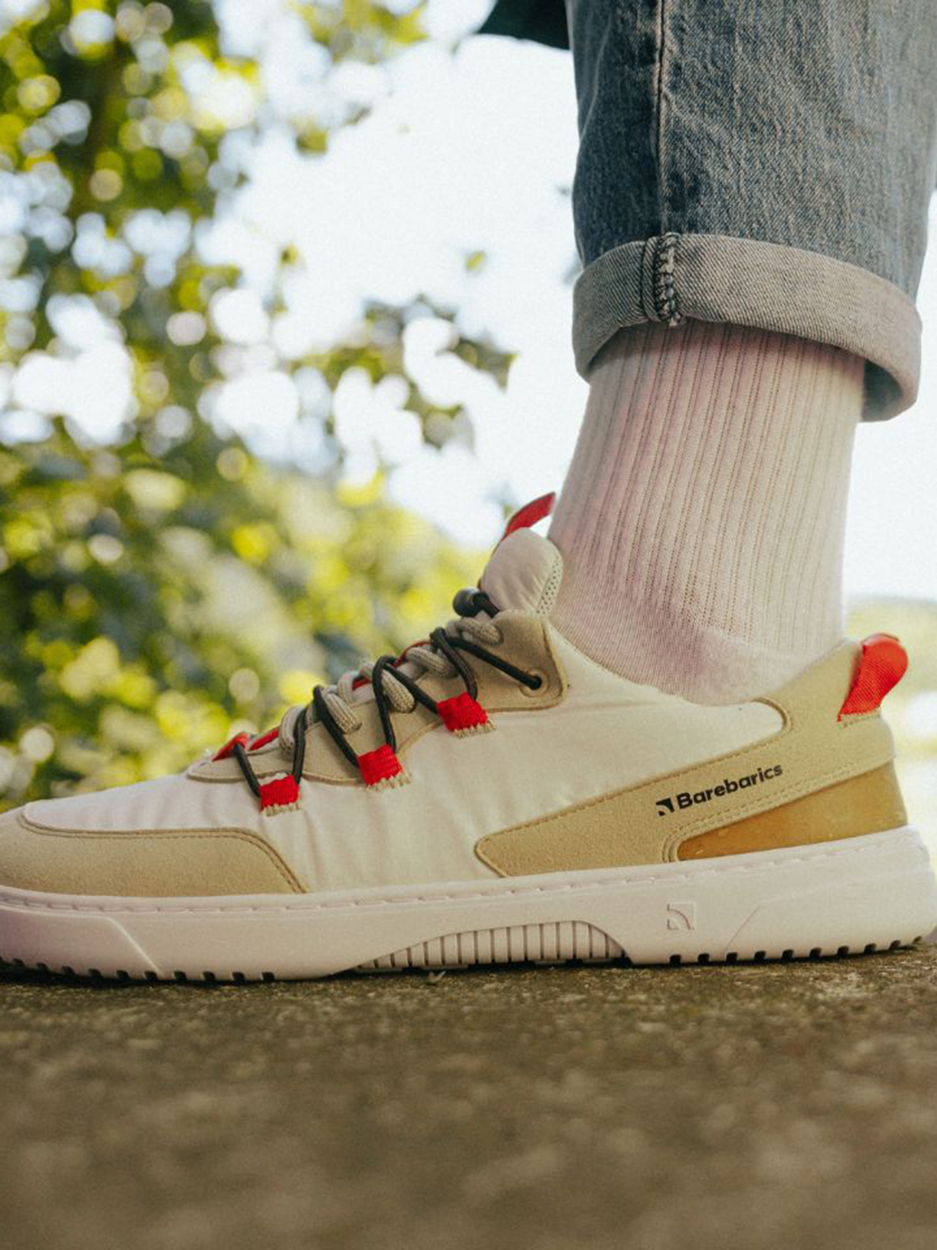 Barebarics Revive Beige & White pánské