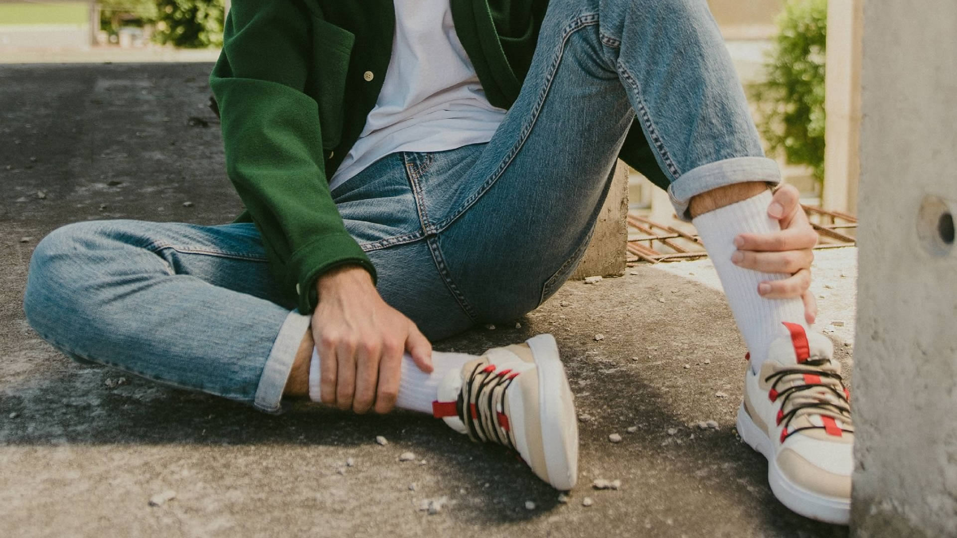 Barebarics Revive tenisky Beige & White - zepředu