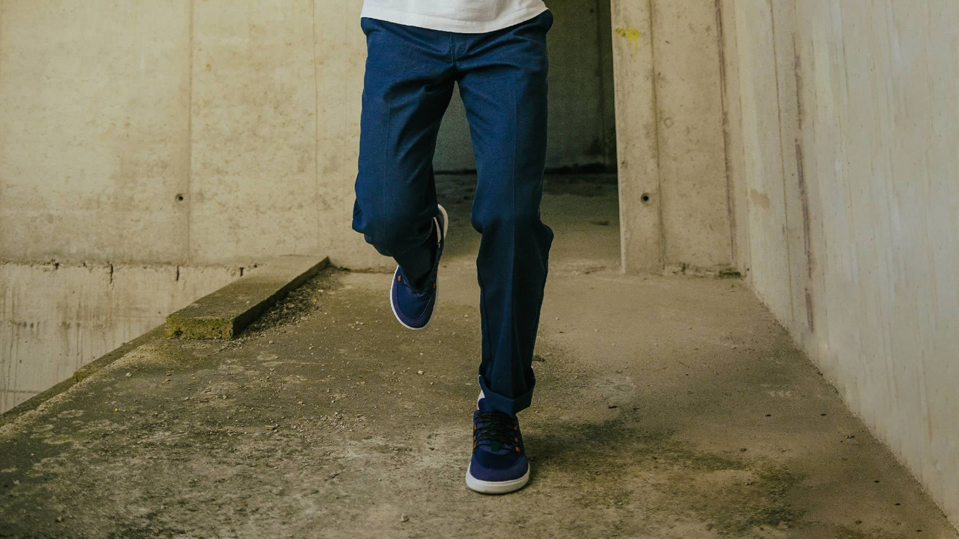 Barebarics Revive tenisky Blue & White - zepředu