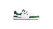 Barefoot boty Barebarics Wave - White & Dark Green bílo-zelené s béžovou podrážkou zprava