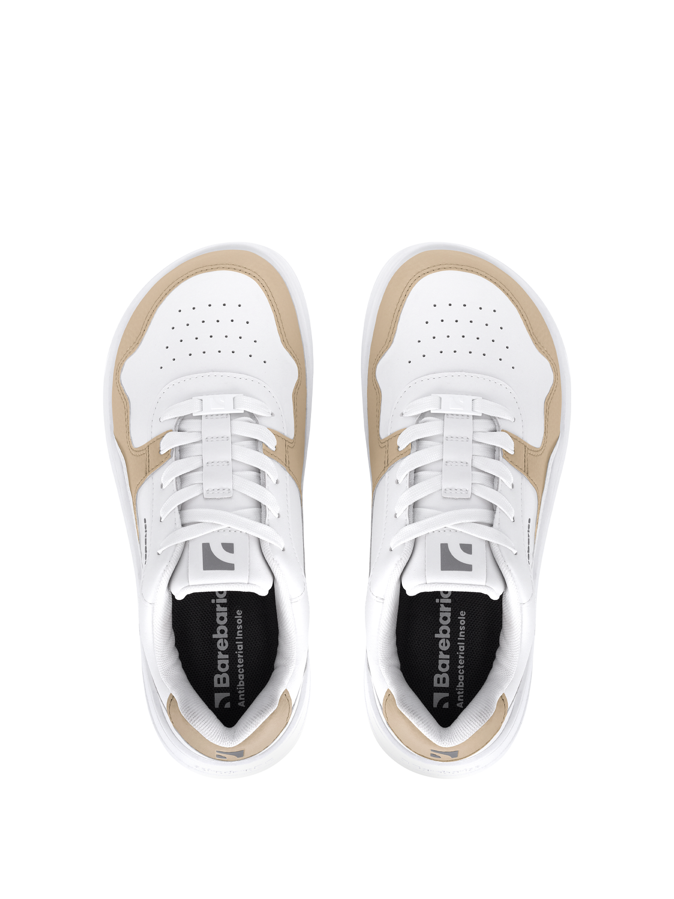 Barefoot boty Barebarics Zing - White & Cream bílo-béžové shora