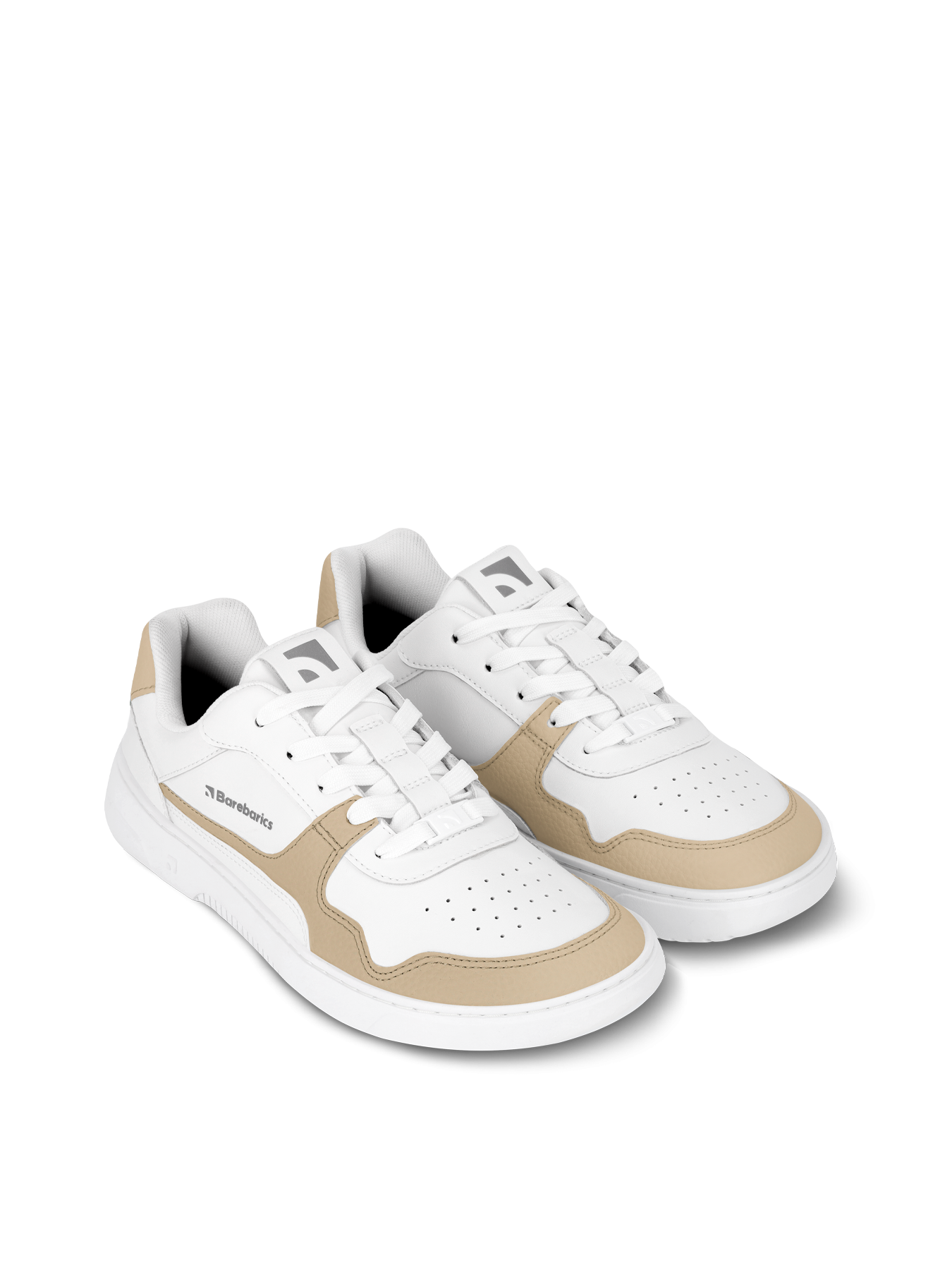 Barefoot boty Barebarics Zing - White & Cream bílo-béžové zprava zpředu