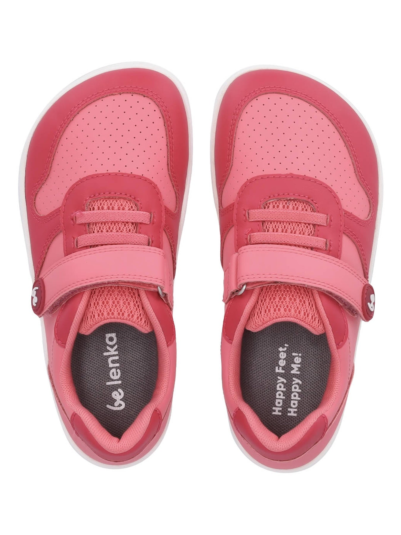 Dětské celoroční barefoot boty Be Lenka Scoot - Light & Dark Pink