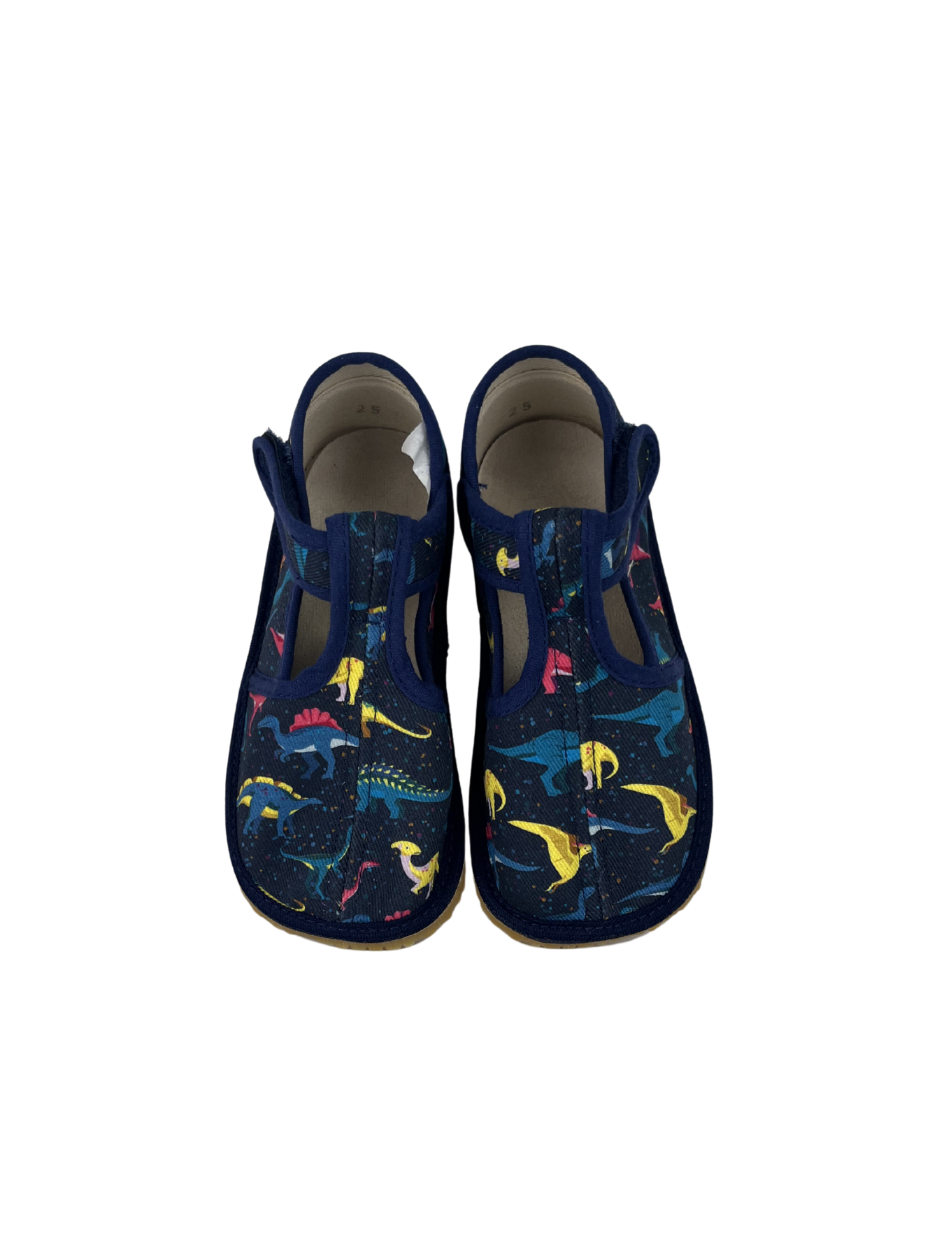 Dětské barefoot bačkůrky Beda BF 060010/W/02 SLIM - Colorful Dinos