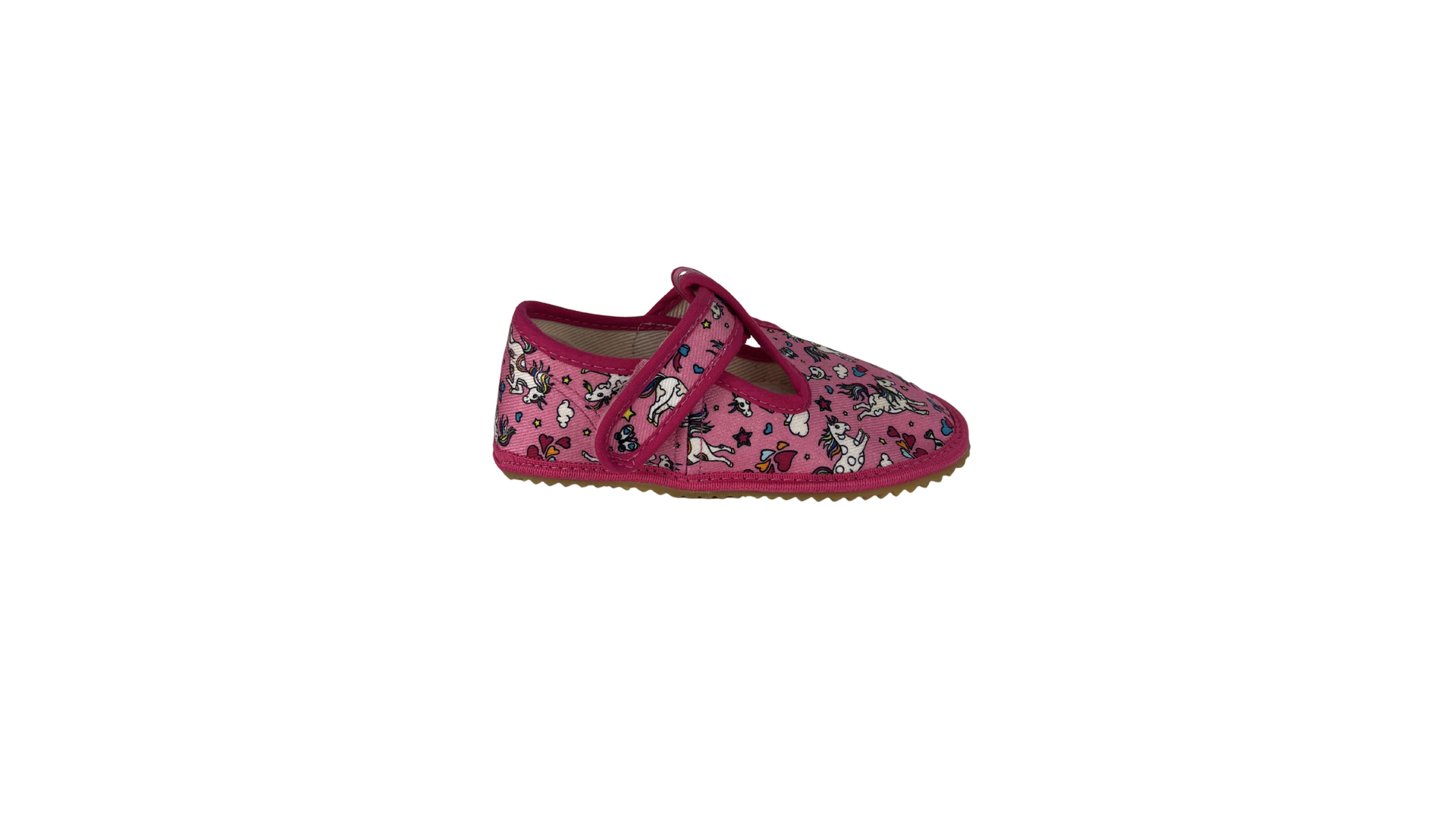 Dětské barefoot bačkůrky Beda BF 060010/W - Crazy Unicorn
