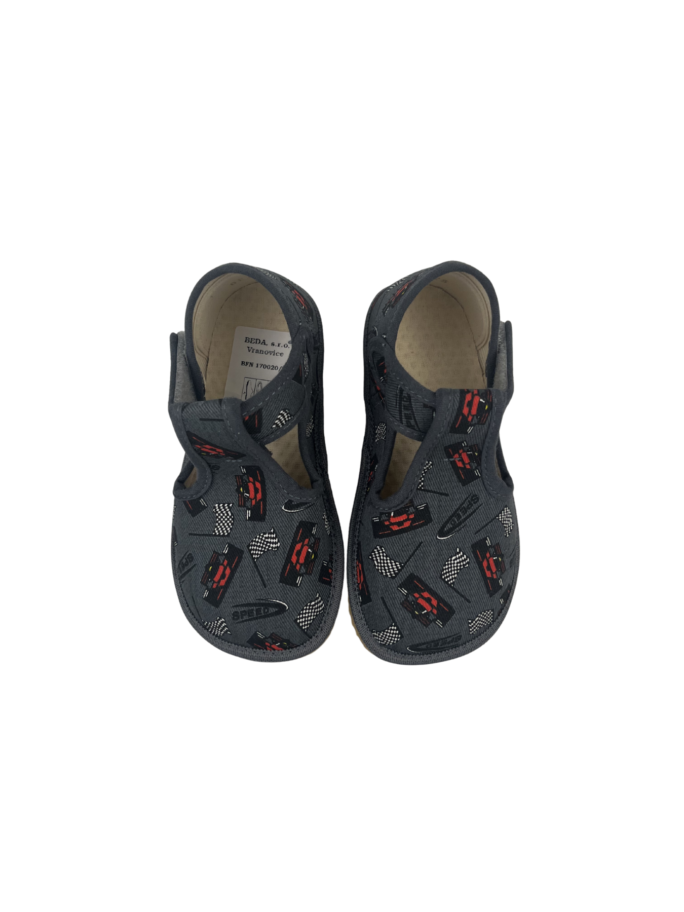 Dětské barefoot bačkůrky Beda BFN 170020/W - Grey Formula