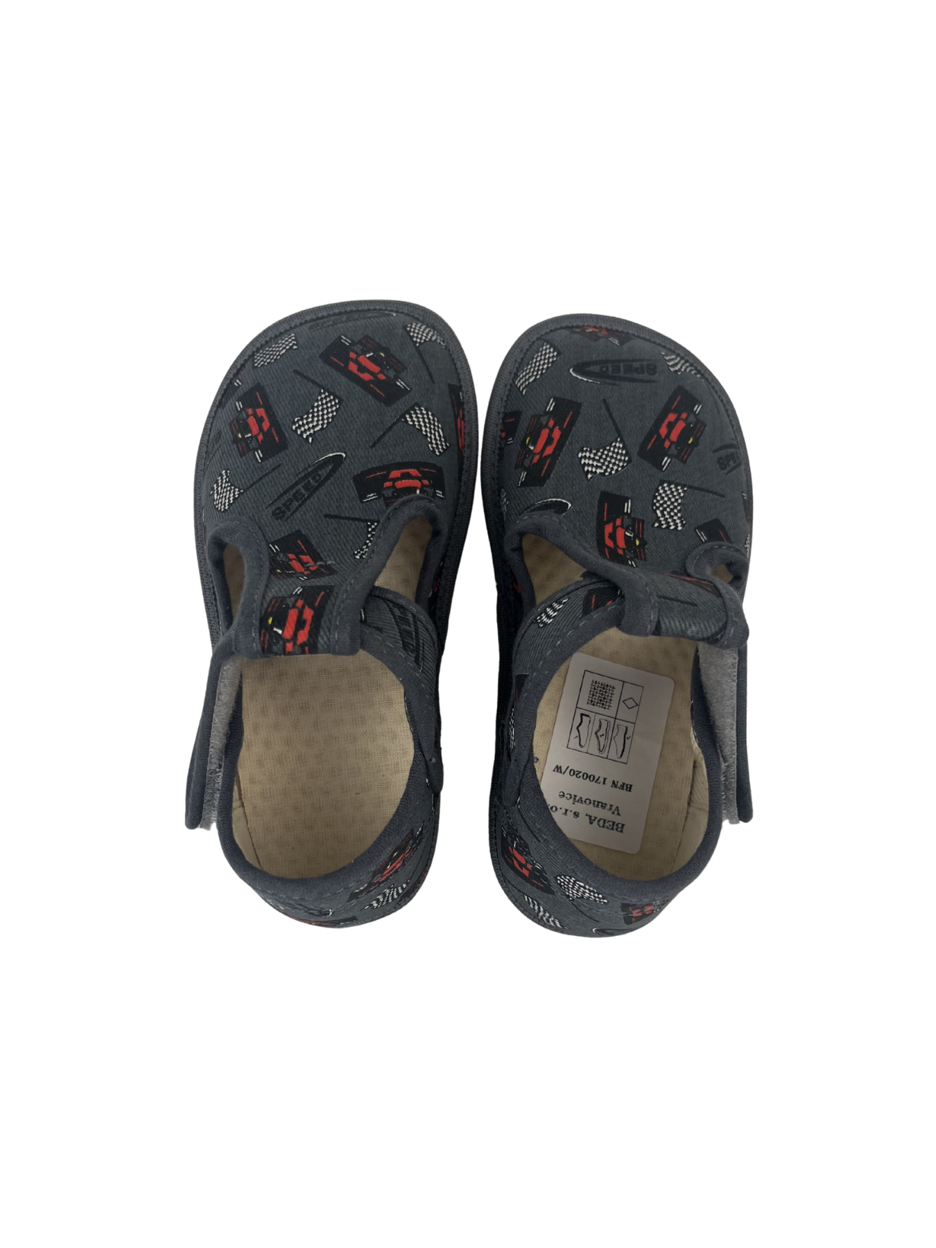 Dětské barefoot bačkůrky Beda BFN 170020/W - Grey Formula