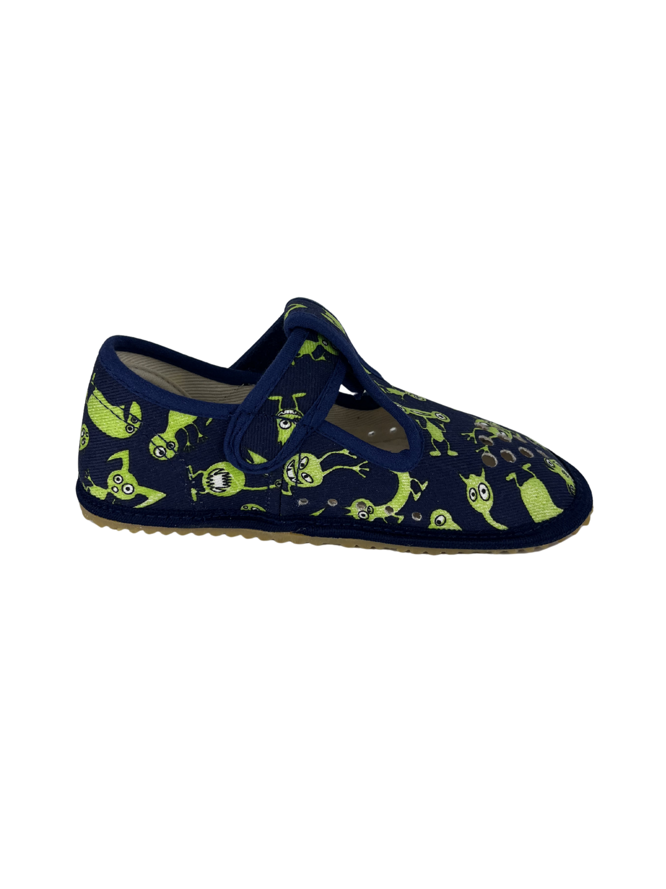 Dětské barefoot bačkůrky Beda BF 060010/W/PF - Monsters