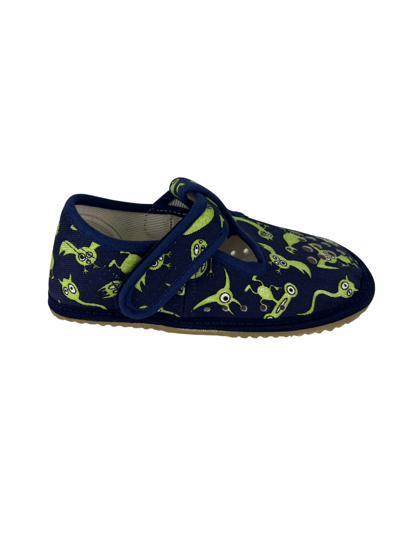 Dětské barefoot bačkůrky Beda BF 060010/W/PF - Monsters