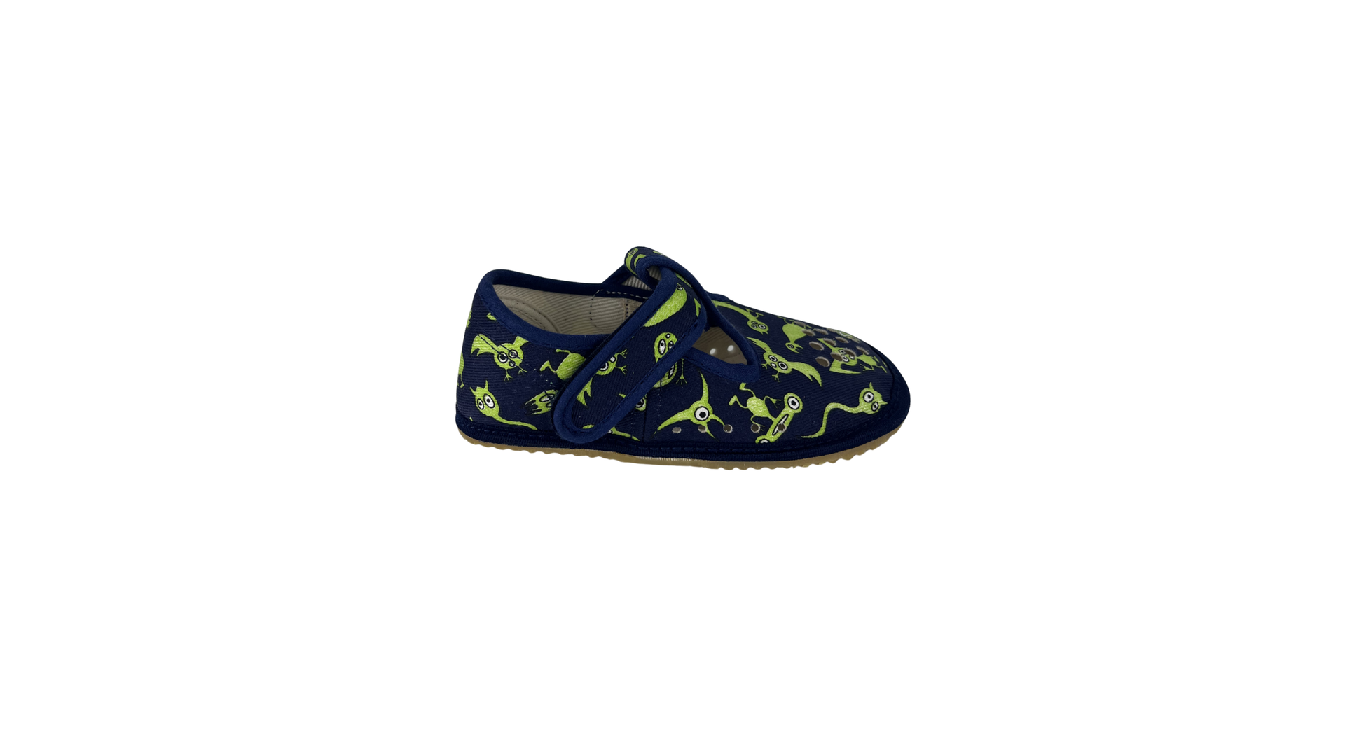 Dětské barefoot bačkůrky Beda BF 060010/W/PF - Monsters