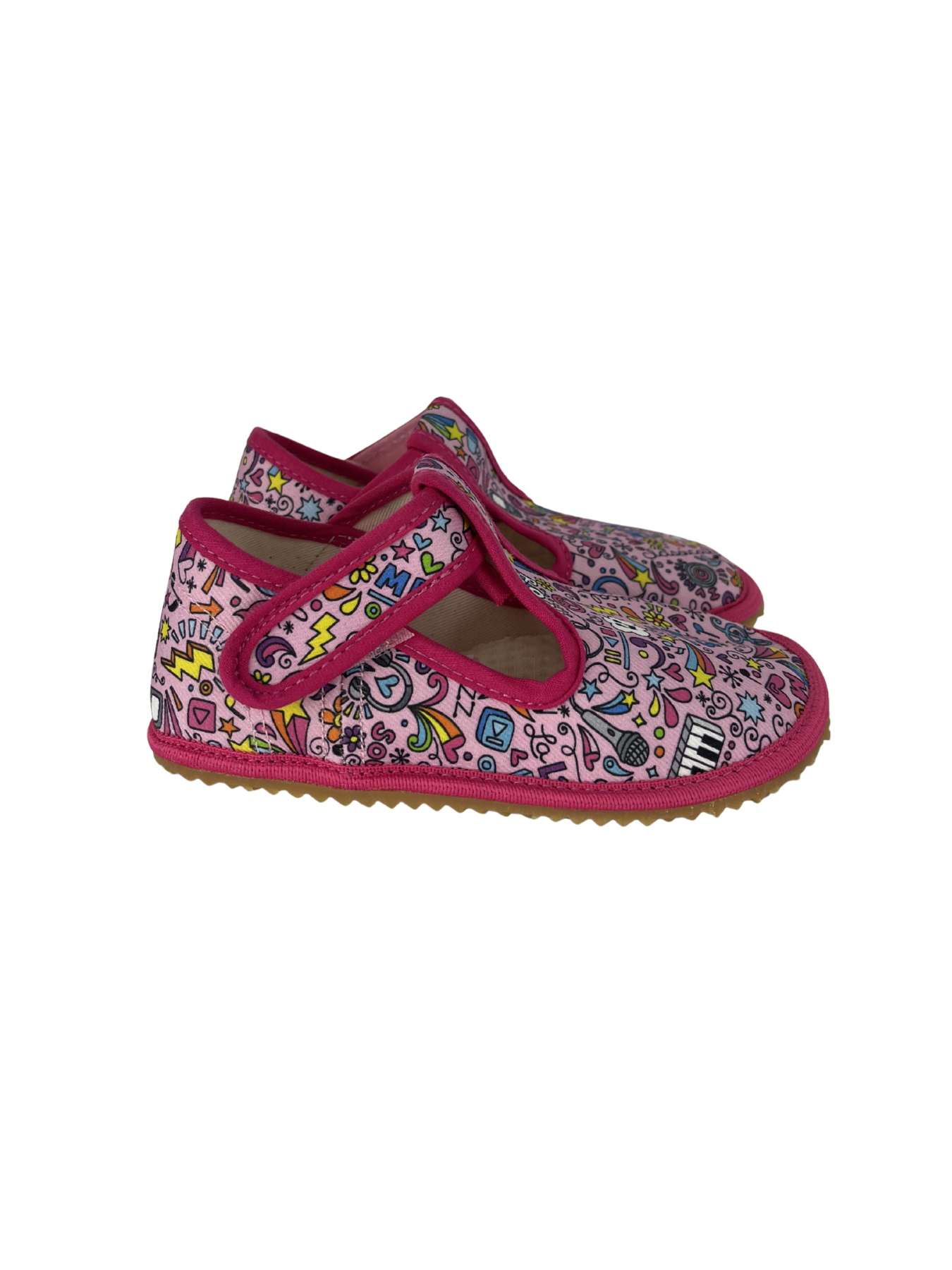 Dětské barefoot bačkůrky Beda BFN 170020/W - Music