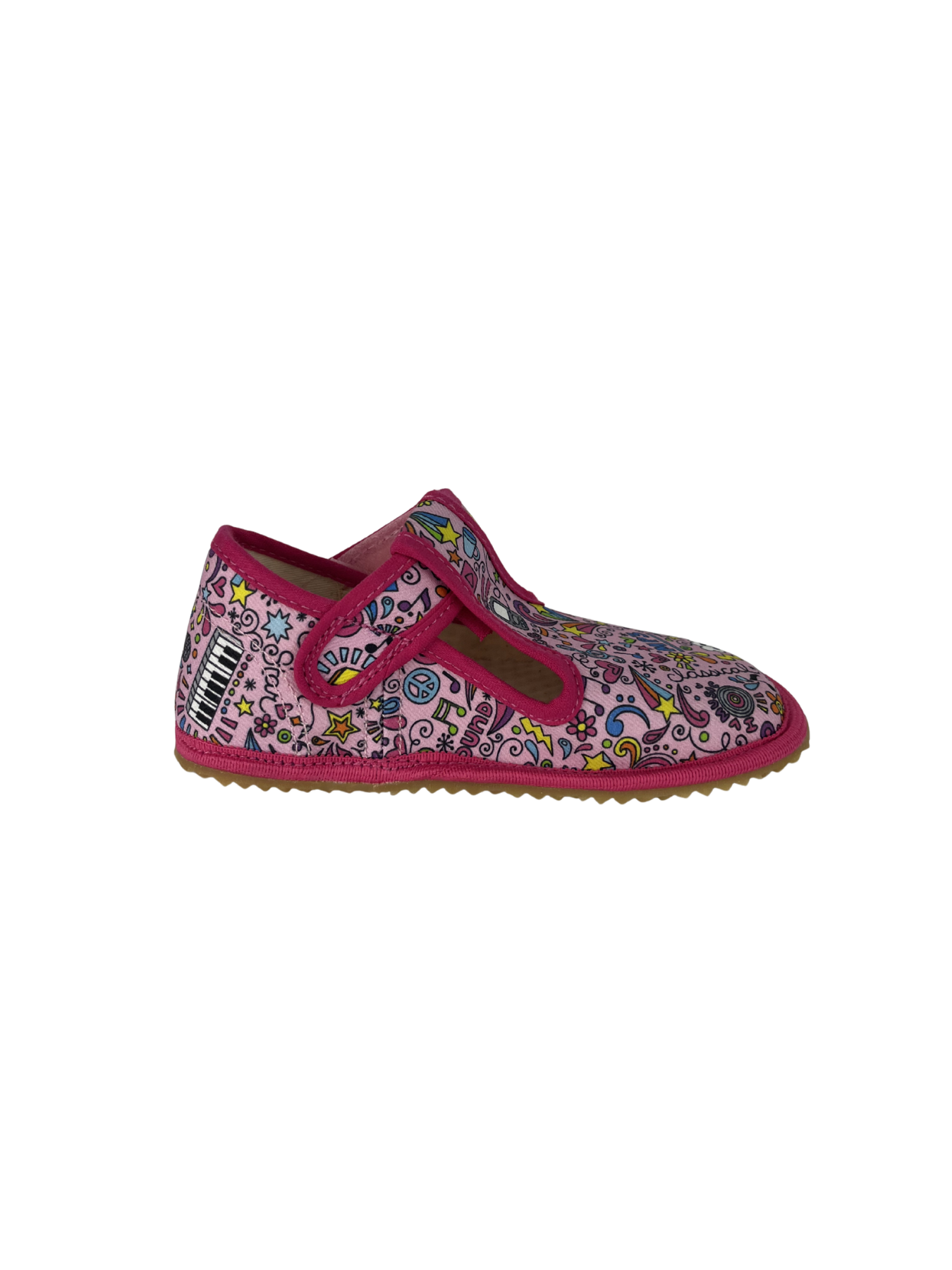 Dětské barefoot bačkůrky Beda BFN 170020/W - Music