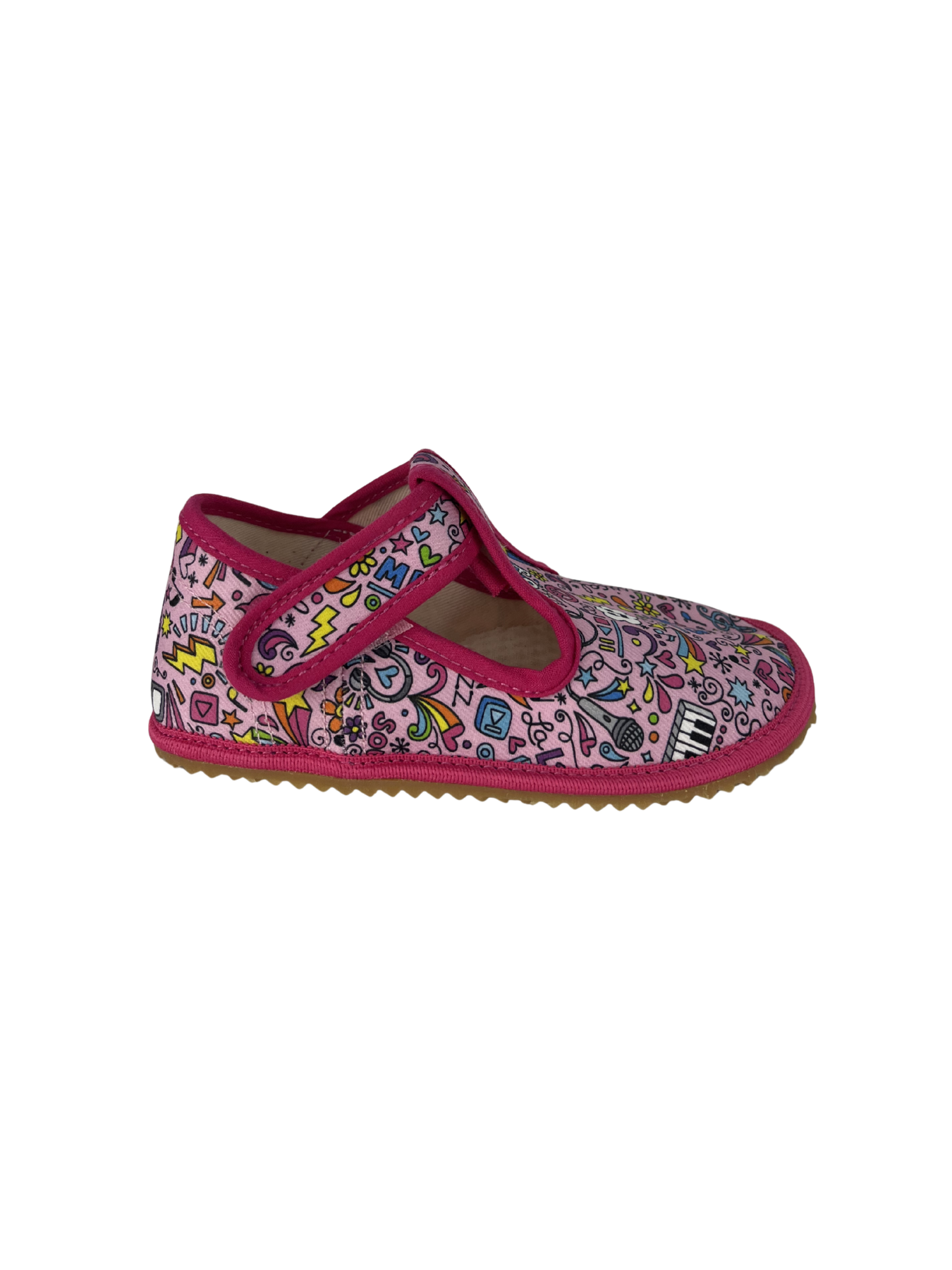Dětské barefoot bačkůrky Beda BFN 170020/W - Music
