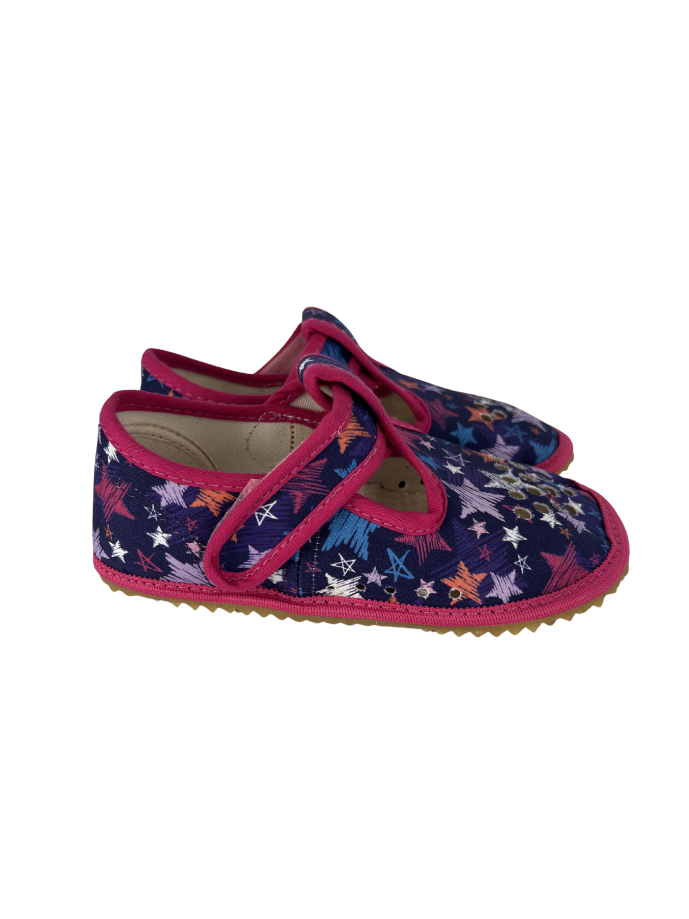 Dětské barefoot bačkůrky Beda BF 060010/W/PF - Stars
