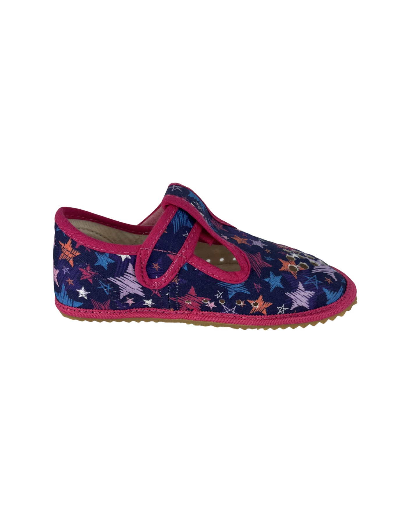 Dětské barefoot bačkůrky Beda BF 060010/W/PF - Stars
