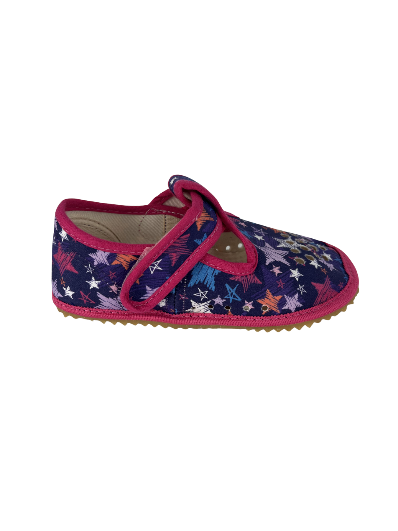 Dětské barefoot bačkůrky Beda BF 060010/W/PF - Stars