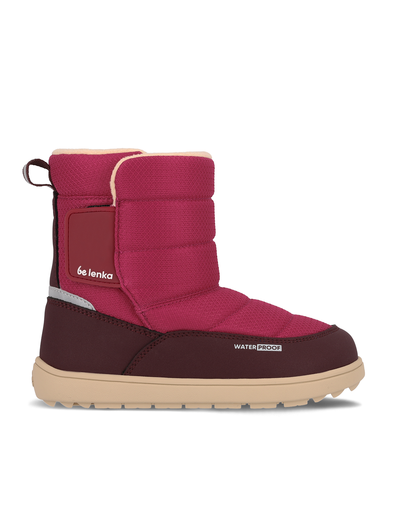 Dětské barefoot sněhule Be Lenka Ailo - Berry