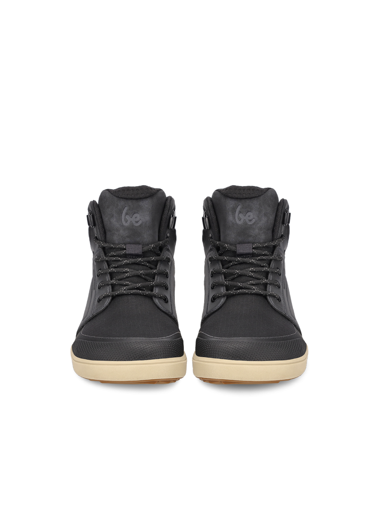 Voděodolné barefoot boty s termoizolací Be Lenka ArcticEdge - Charcoal Black černé s béžovou podrážkou zpředu