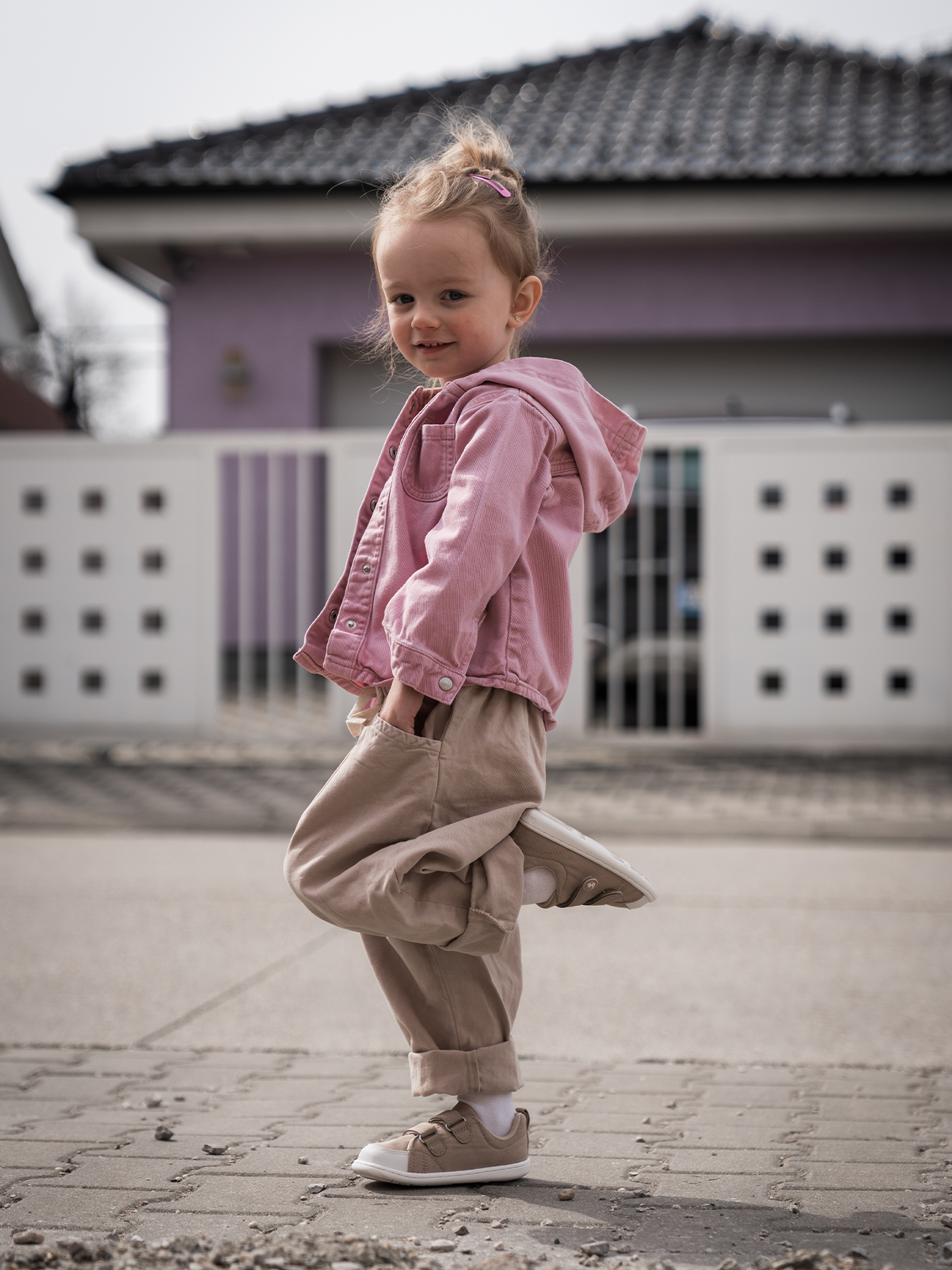 Be Lenka canvi light brown - levý bok