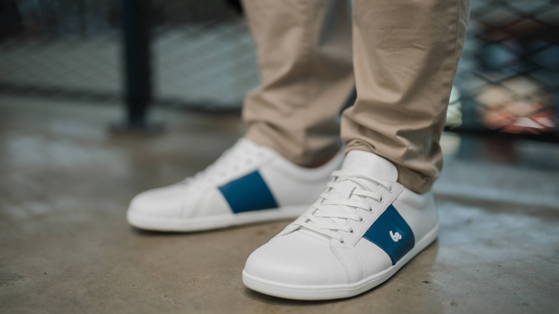 Be Lenka Elite White & Dark Blue - levý bok