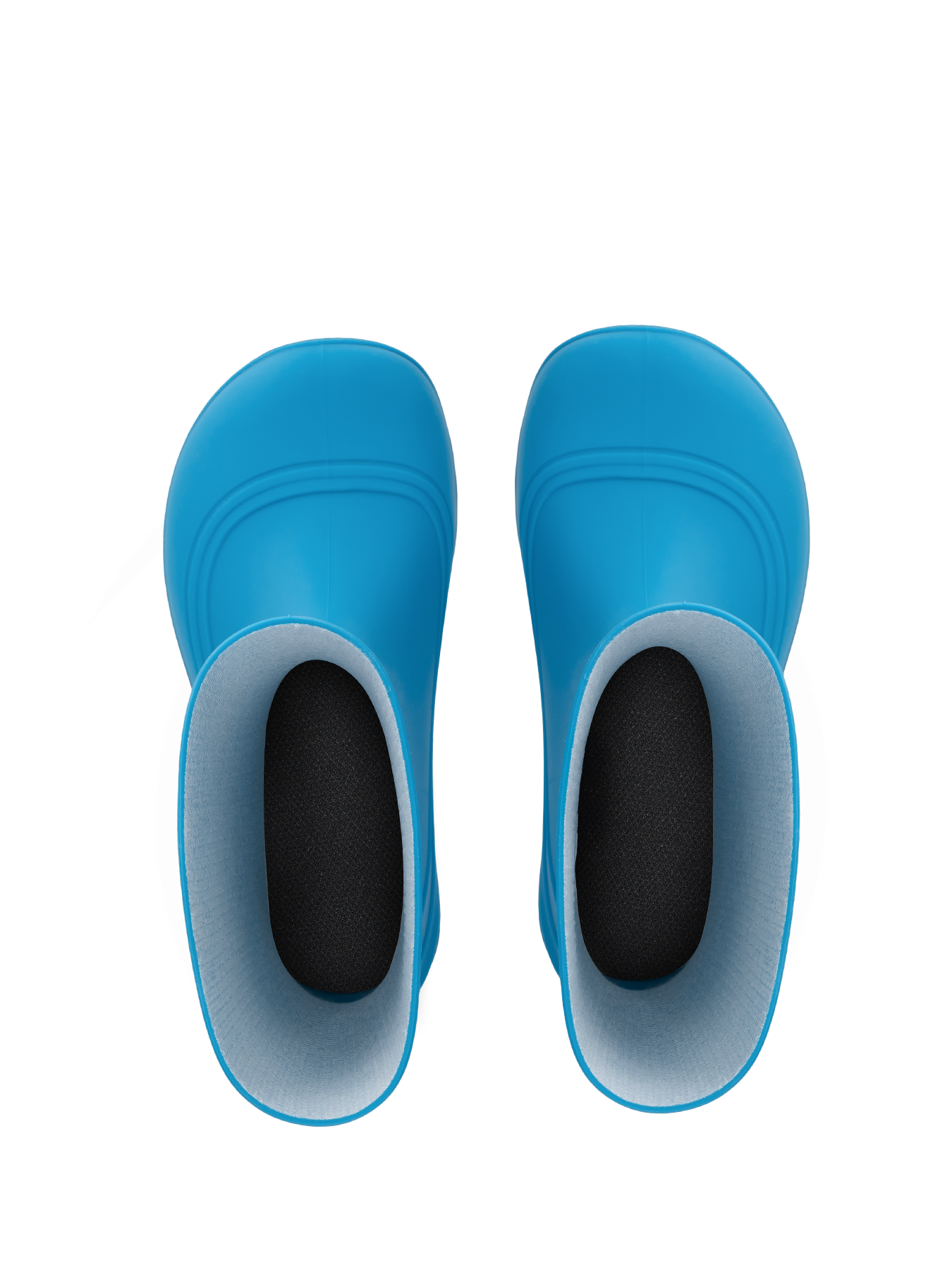 Dětské barefoot holínky Be Lenka Pudds - Aqua Blue modré shora