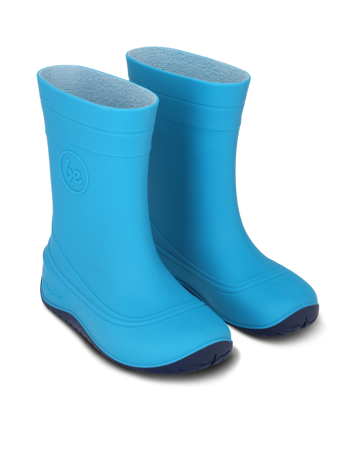 Dětské barefoot holínky Be Lenka Pudds - Aqua Blue modré ze strany 
