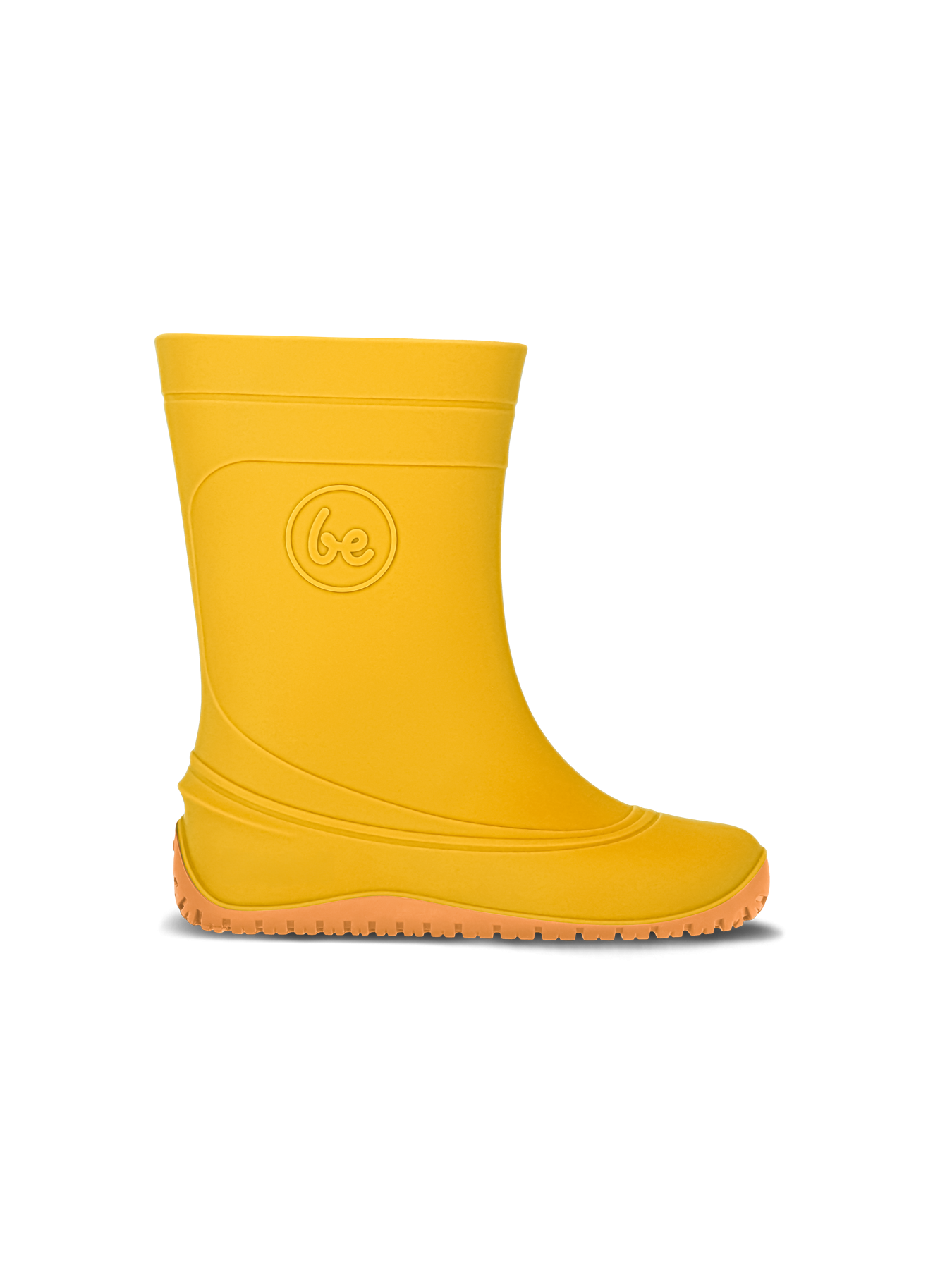Dětské barefoot holínky Be Lenka Pudds - Yellow