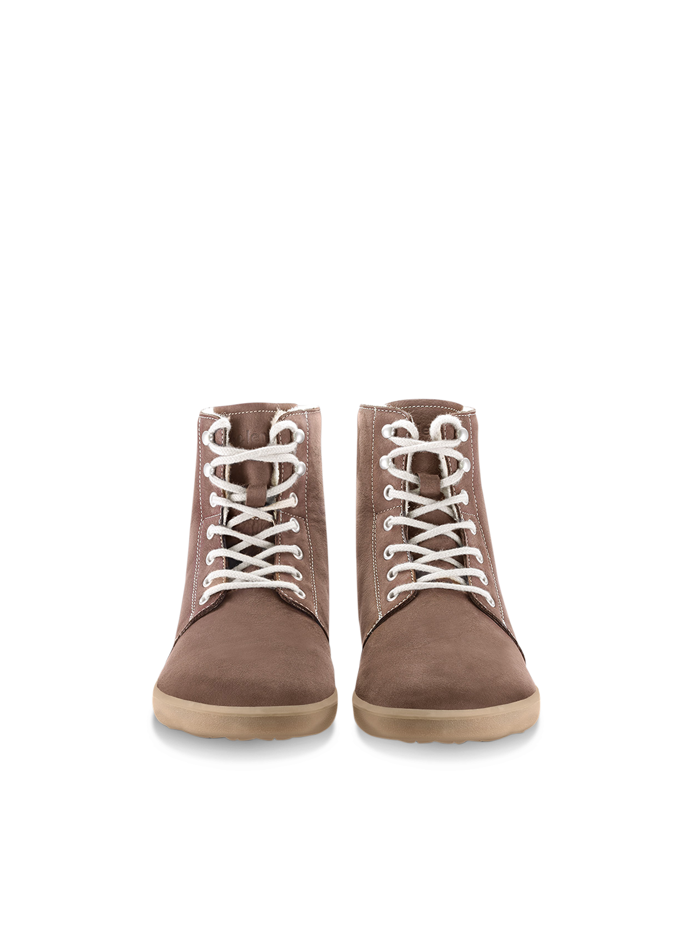 Zimní zateplené vysoké barefoot boty Be Lenka Winter 3.0 - Walnut Brown ořechově hnědé zpředu