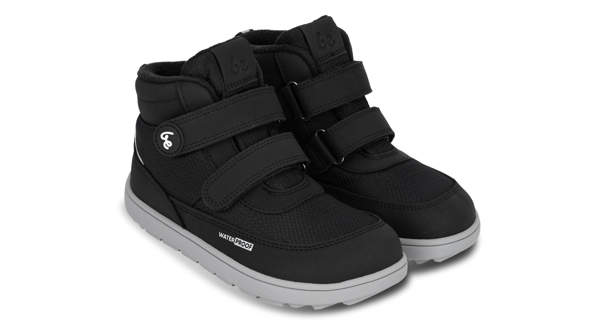 Dětské zimní barefoot boty Be Lenka Zippu - Black & Grey